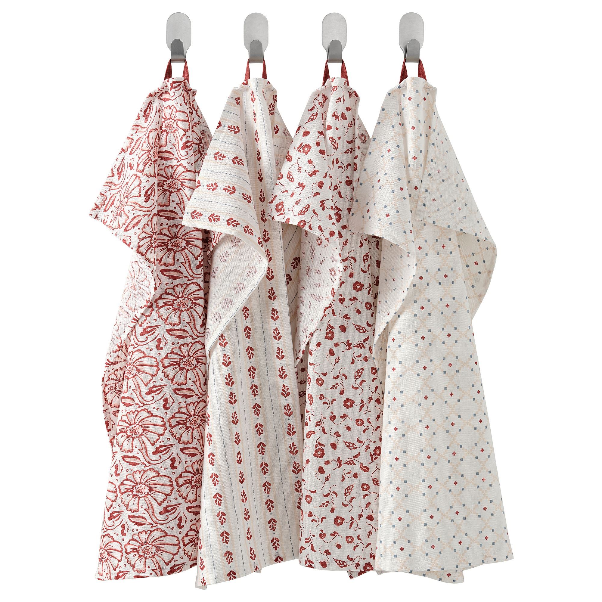 INAMARIA IKEA Полотенце кухонное, белый/красный, 45x60 см (ТОВАР ВЫШЕЛ ИЗ АССОРТИМЕНТА)