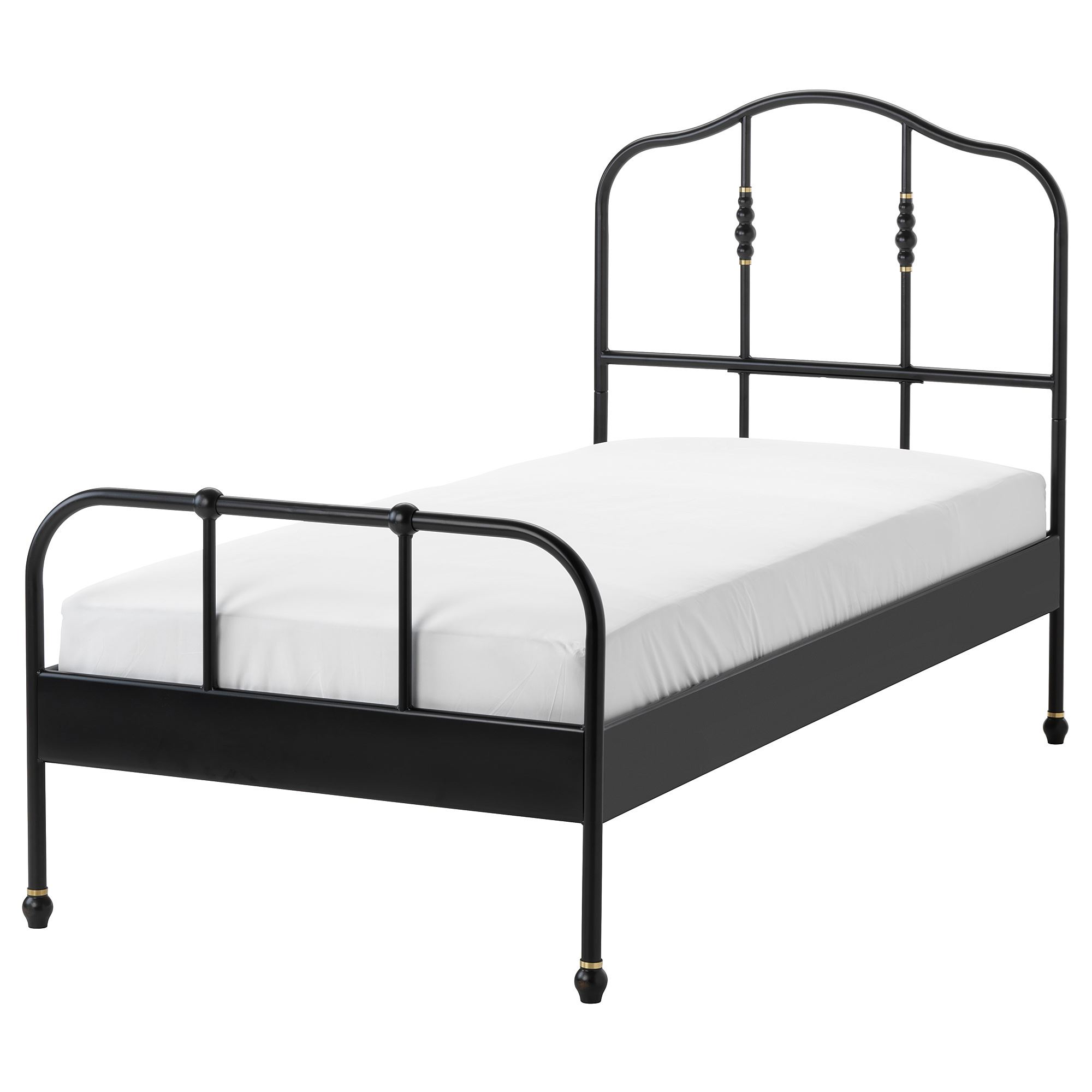 SAGSTUA/LUROY IKEA Каркас кровати, черный 90x200 см  (ТОВАР ВЫШЕЛ ИЗ АССОРТИМЕНТА)