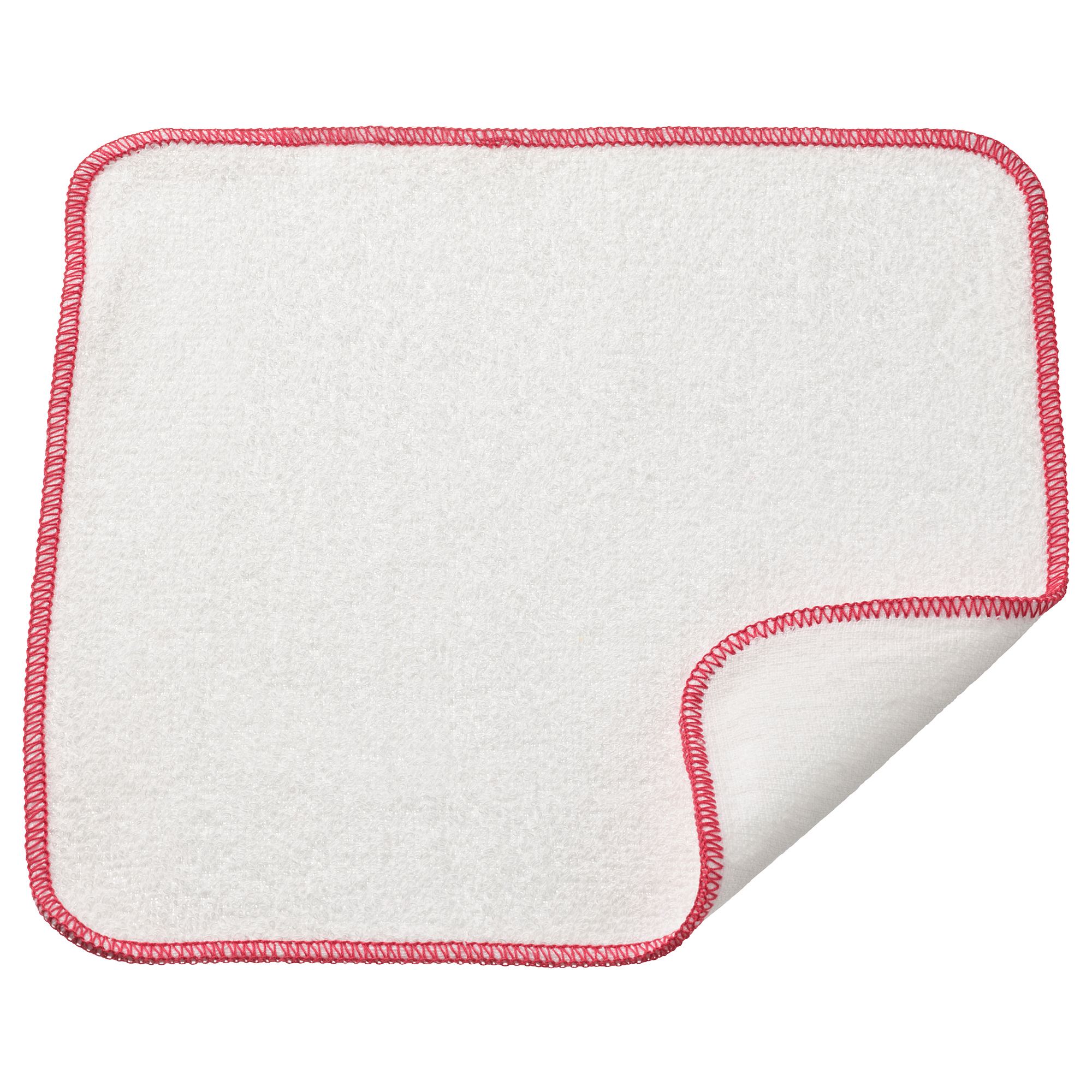 HILDEGUN IKEA Салфетка кухонная, белый-красный, 25x25 см