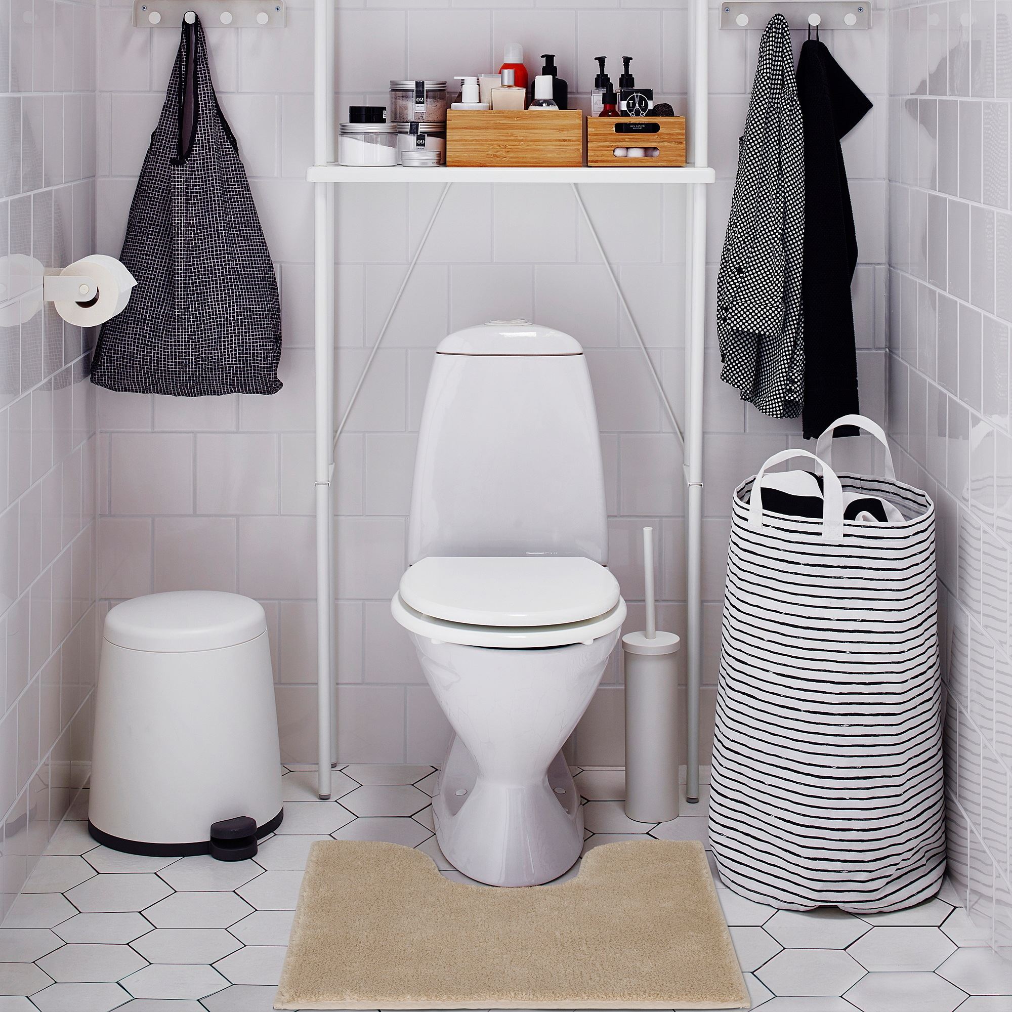SODERSJON IKEA Коврик для ванной, 55x60 см, светло-бежевый  (ТОВАР ВЫШЕЛ ИЗ АССОРТИМЕНТА)