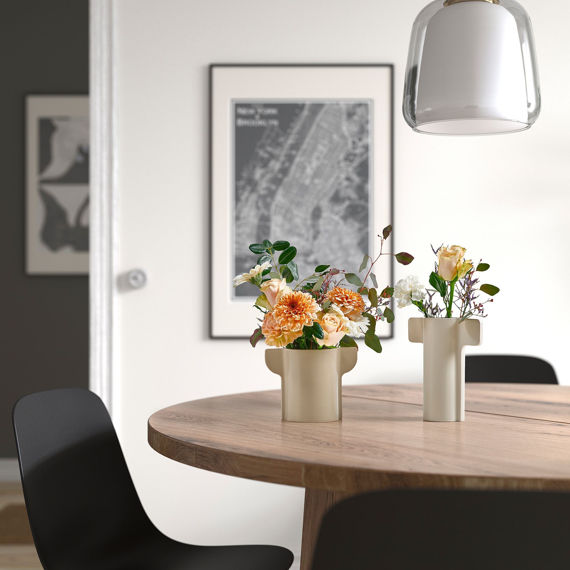 PELARRONN IKEA Ваза, бежевый, 2 шт.  (ТОВАР ВЫШЕЛ ИЗ АССОРТИМЕНТА)