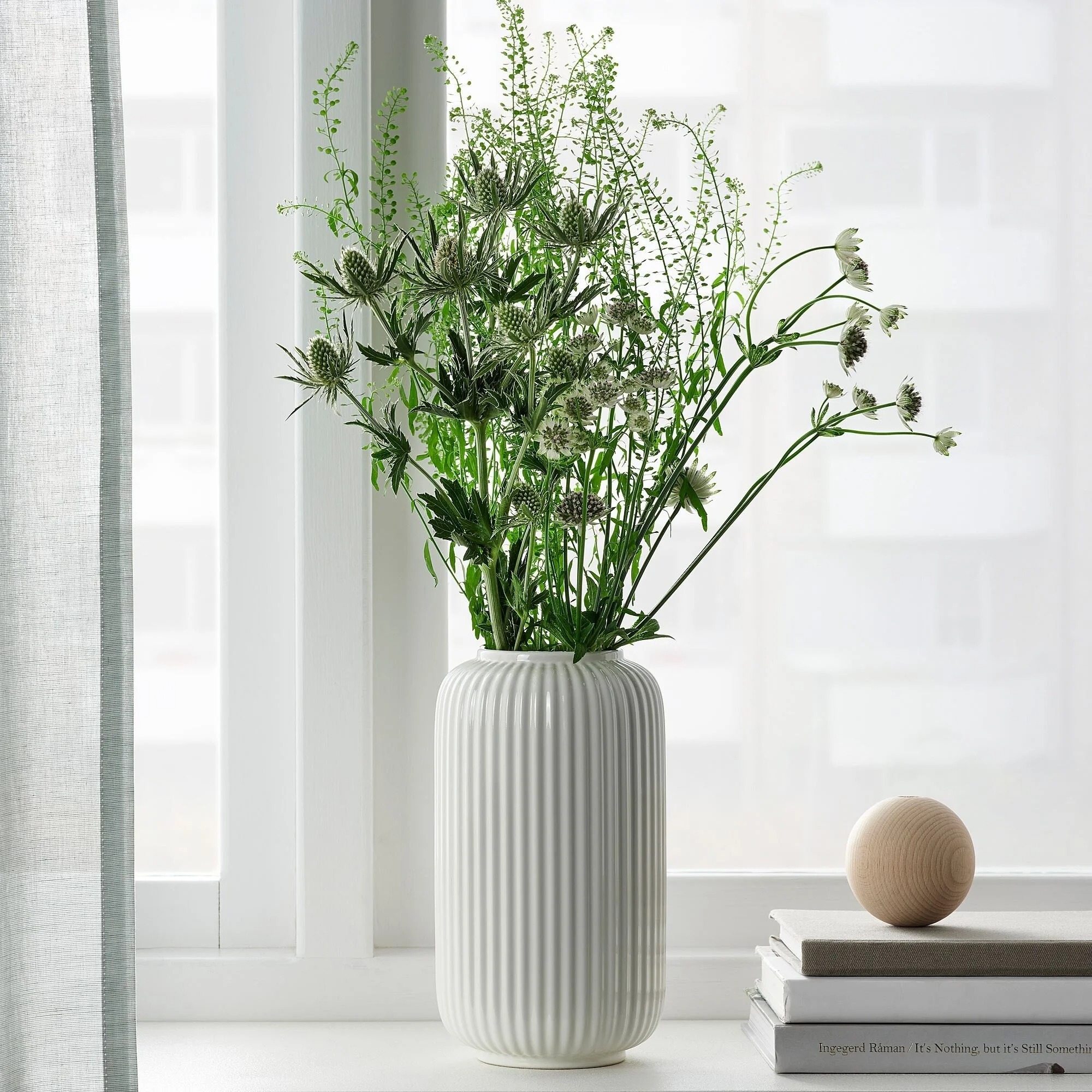 STILREN IKEA Ваза, белый, 22 см