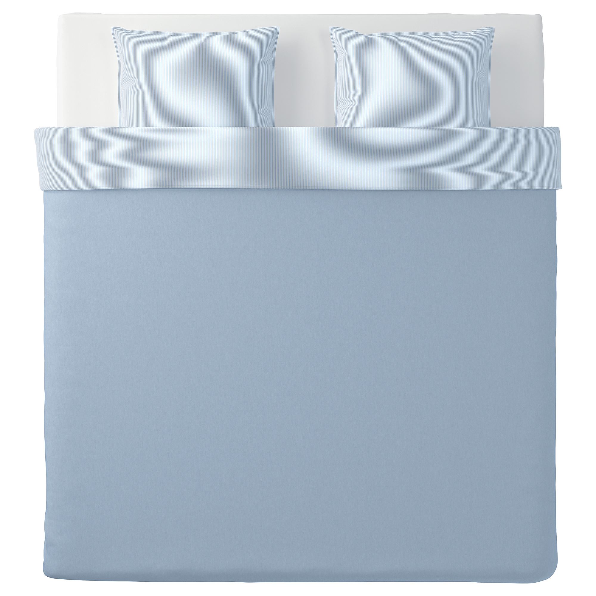 BLAVINDA IKEA Пододеяльник и 2 наволочки, светло-синий, 240x220/50x60 см  (ТОВАР ВЫШЕЛ ИЗ АССОРТИМЕНТА)