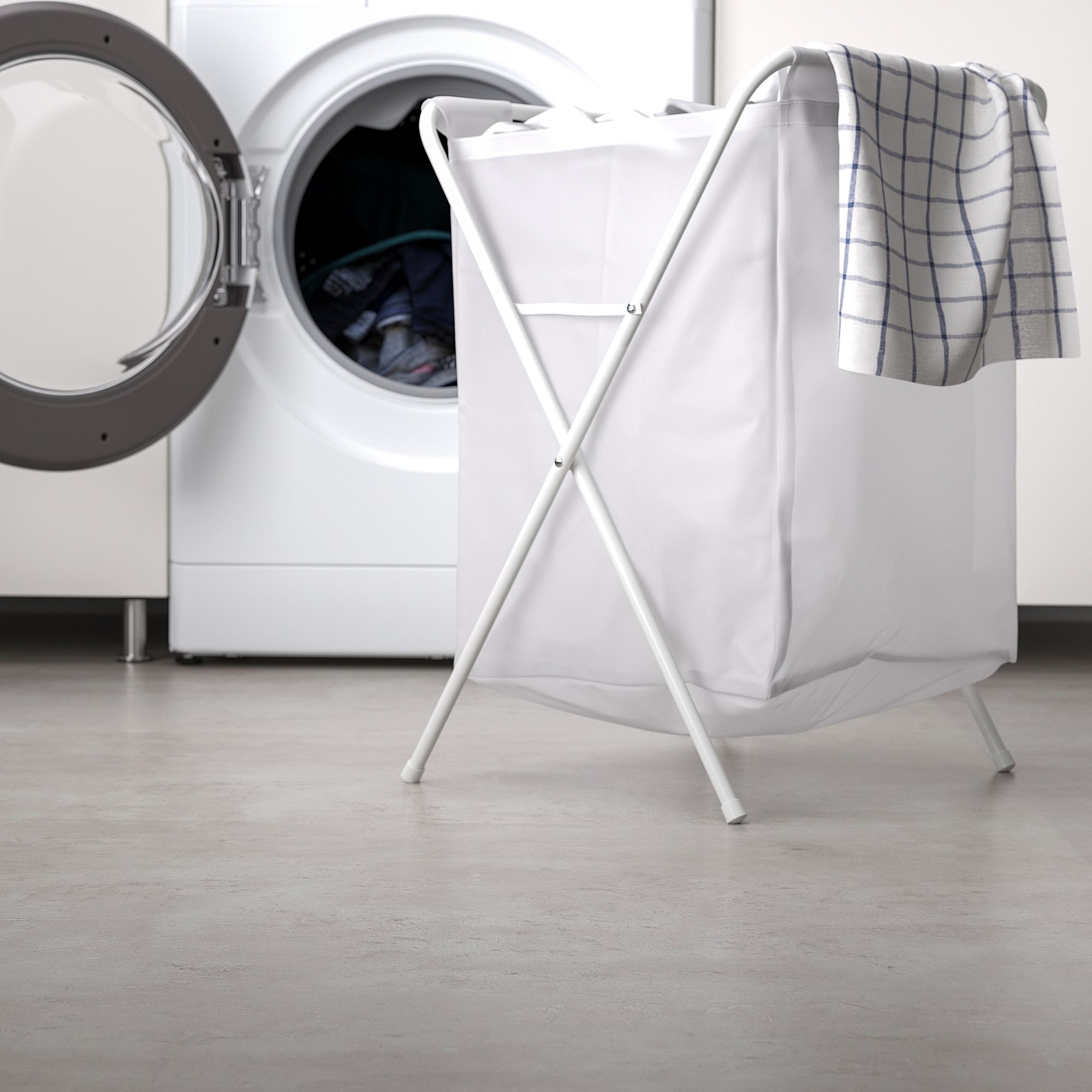 JALL IKEA Мешок для белья на опоре, белый 50 л