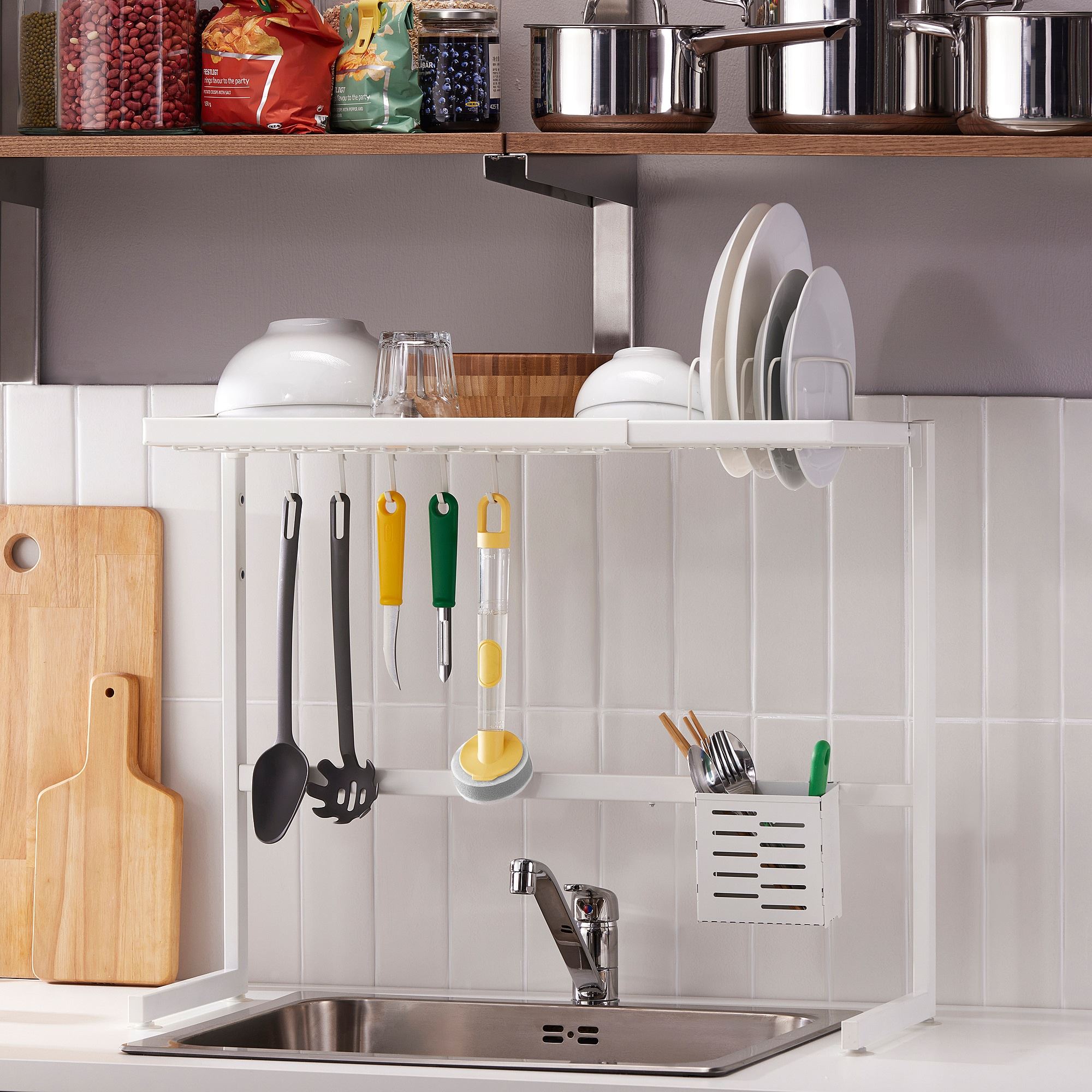 SKYGGFISK IKEA Сушилка для посуды, белый