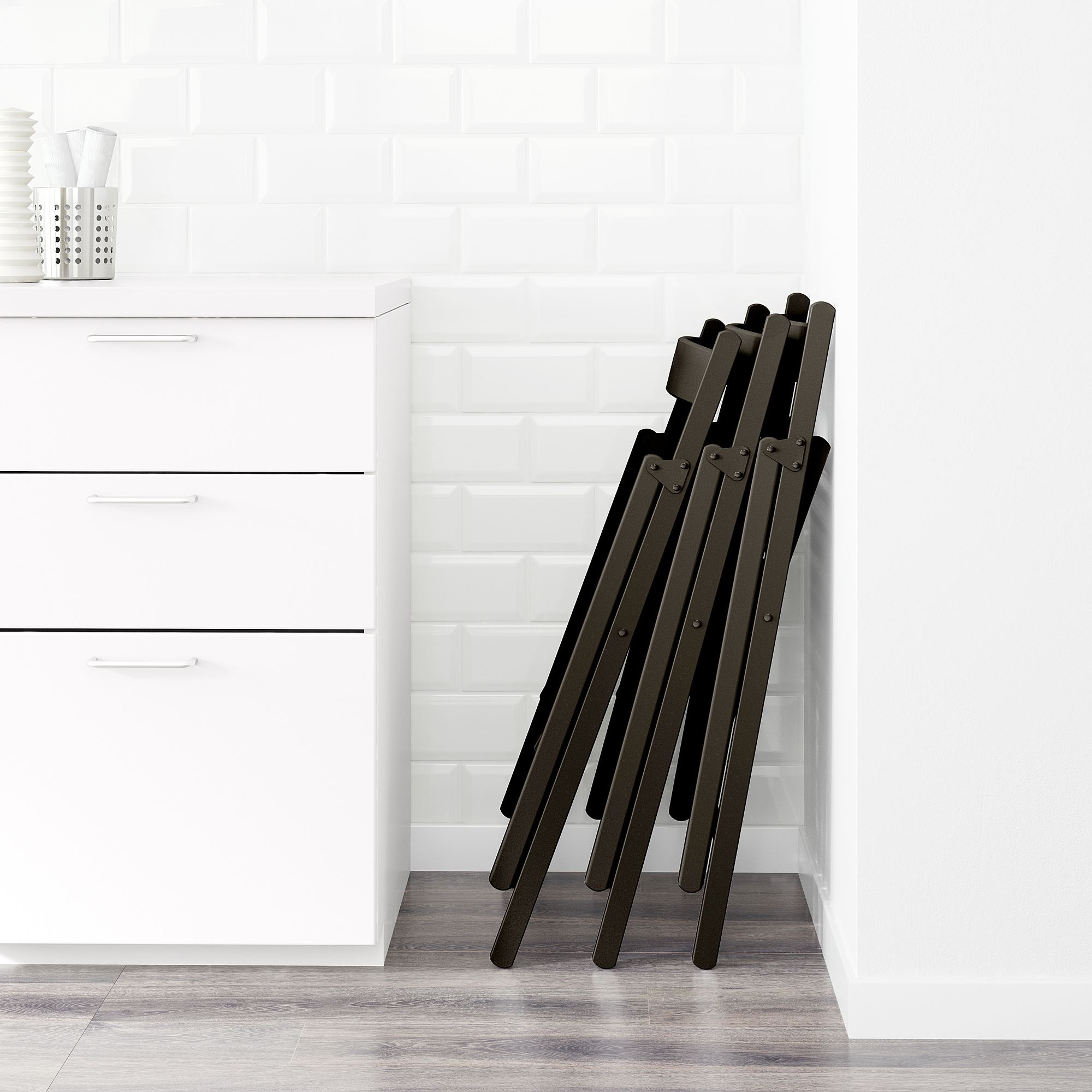 FROSVI IKEA Стул складной, чёрный