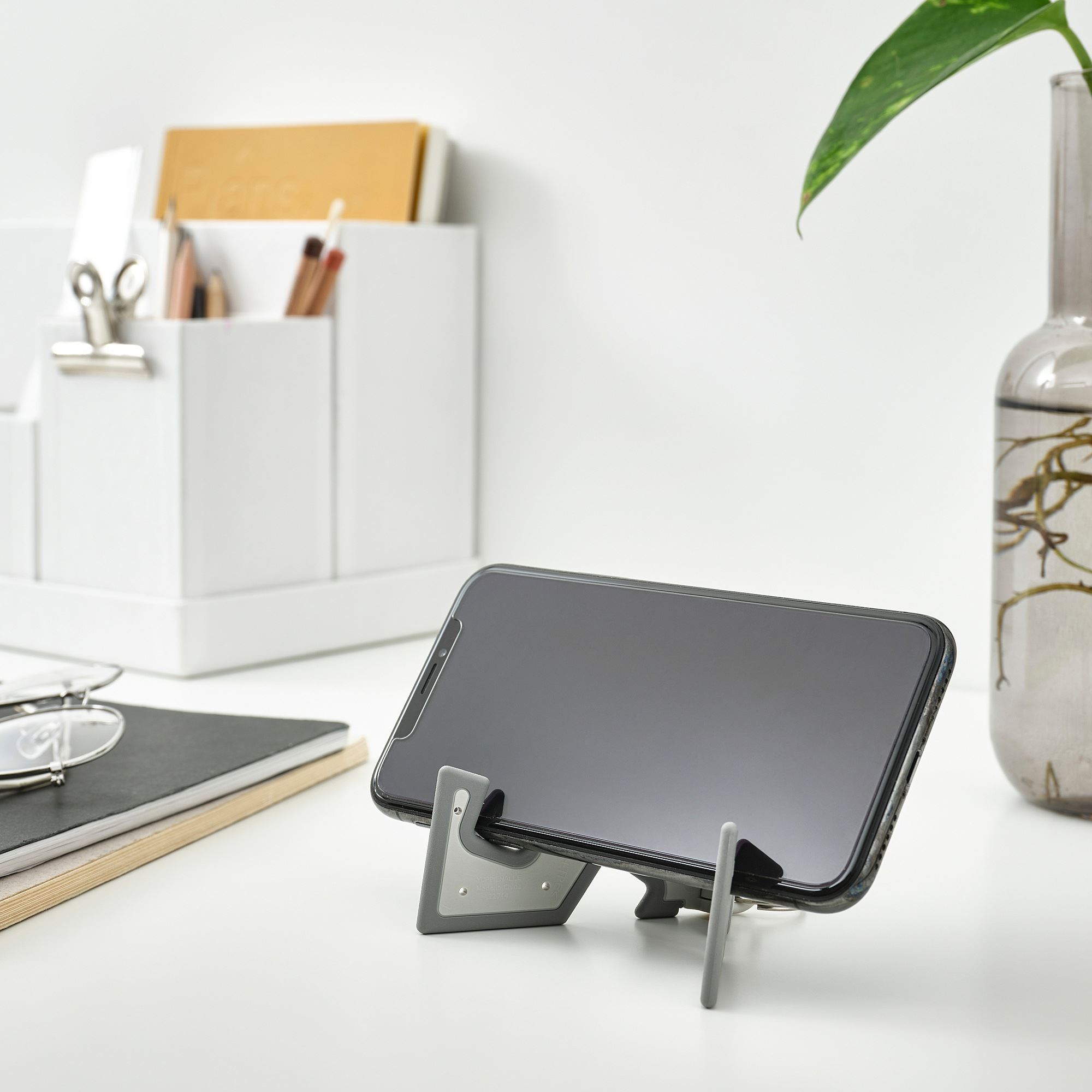 YUPPIENALLE IKEA Подставка для мобильного телефона, серый, 8x4 см