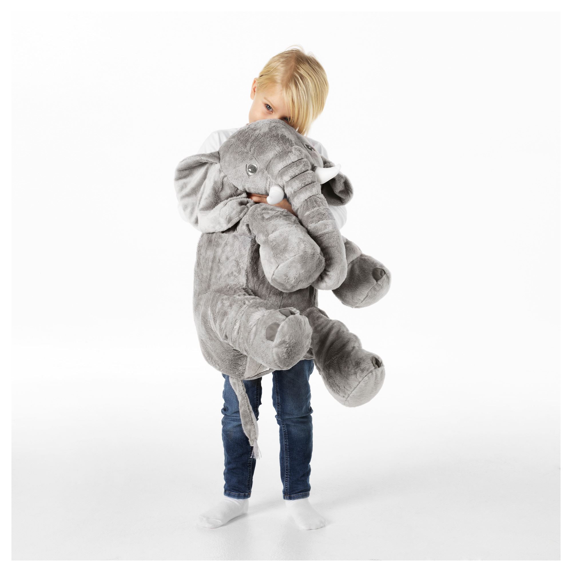 JATTESTOR IKEA Мягкая игрушка, слон/серый