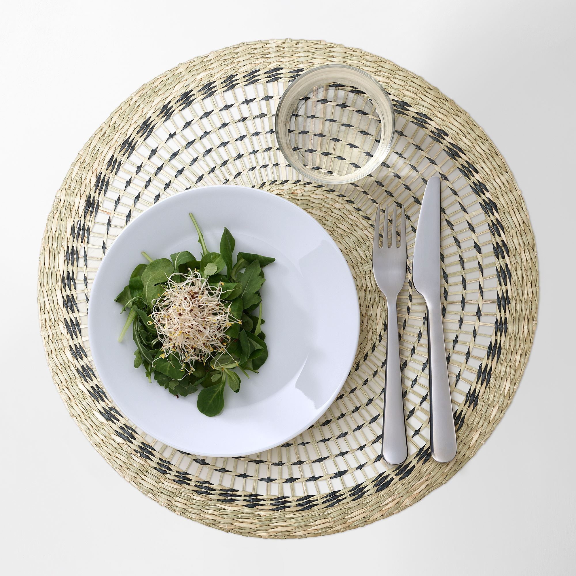 PENNFISK IKEA Салфетка под прибор, естественный/осока ручная работа, 37 см