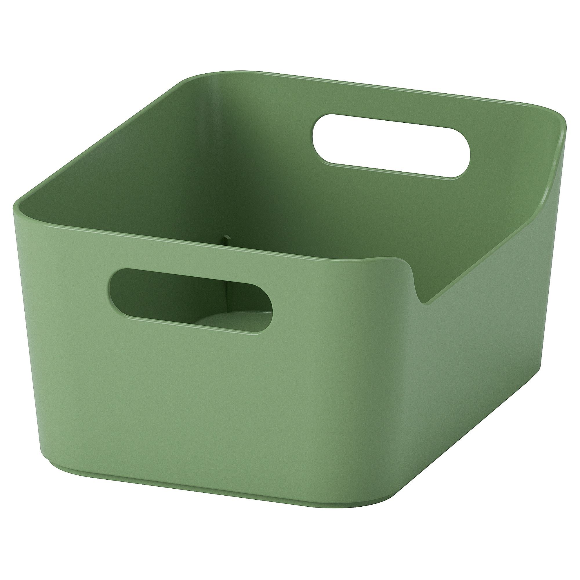 UPPDATERA IKEA Контейнер, зеленый, 24x17 см