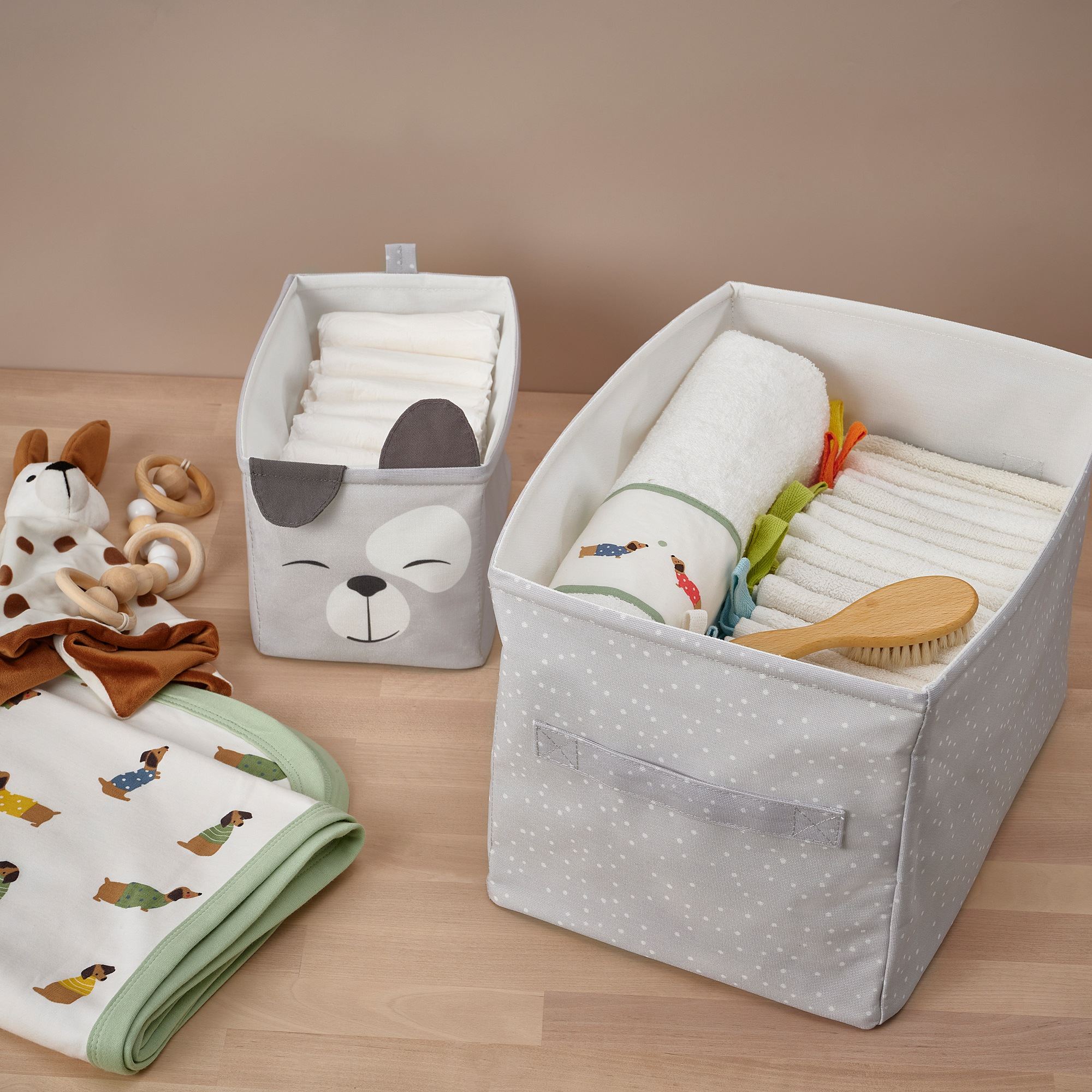 DROMSLOTT IKEA Коробка, серый, 2 шт.