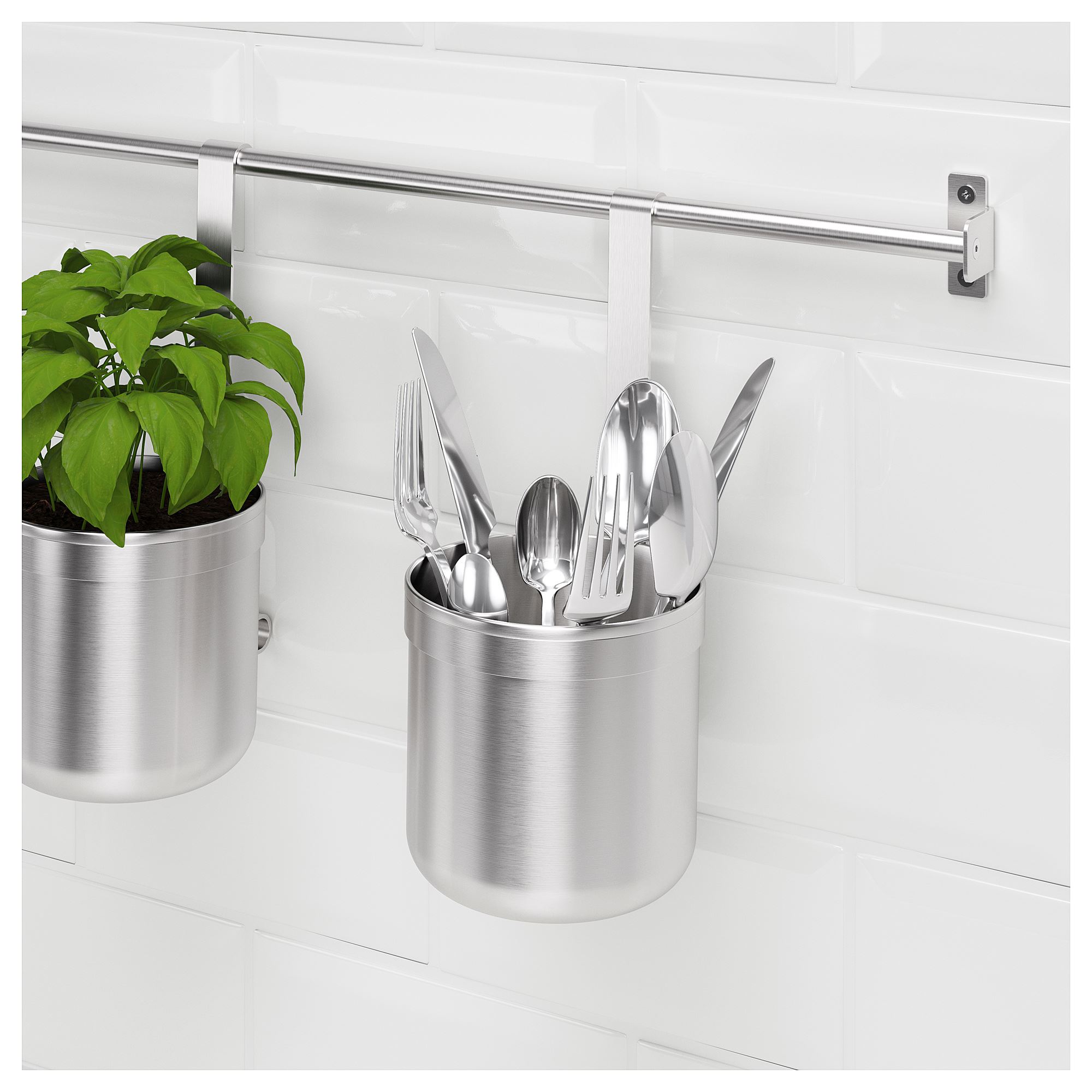 KINGSFORD IKEA Контейнер, 12,0x26,5 см, нержавеющая сталь