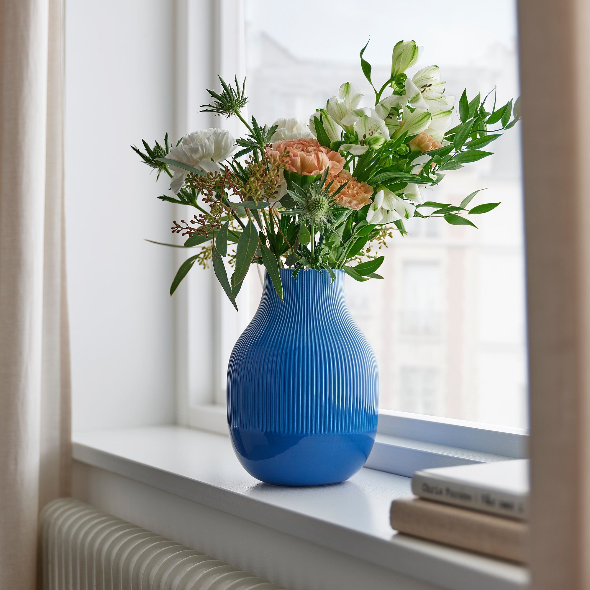 GRADVIS IKEA Ваза, синий, 21 см  (ТОВАР ВЫШЕЛ ИЗ АССОРТИМЕНТА)
