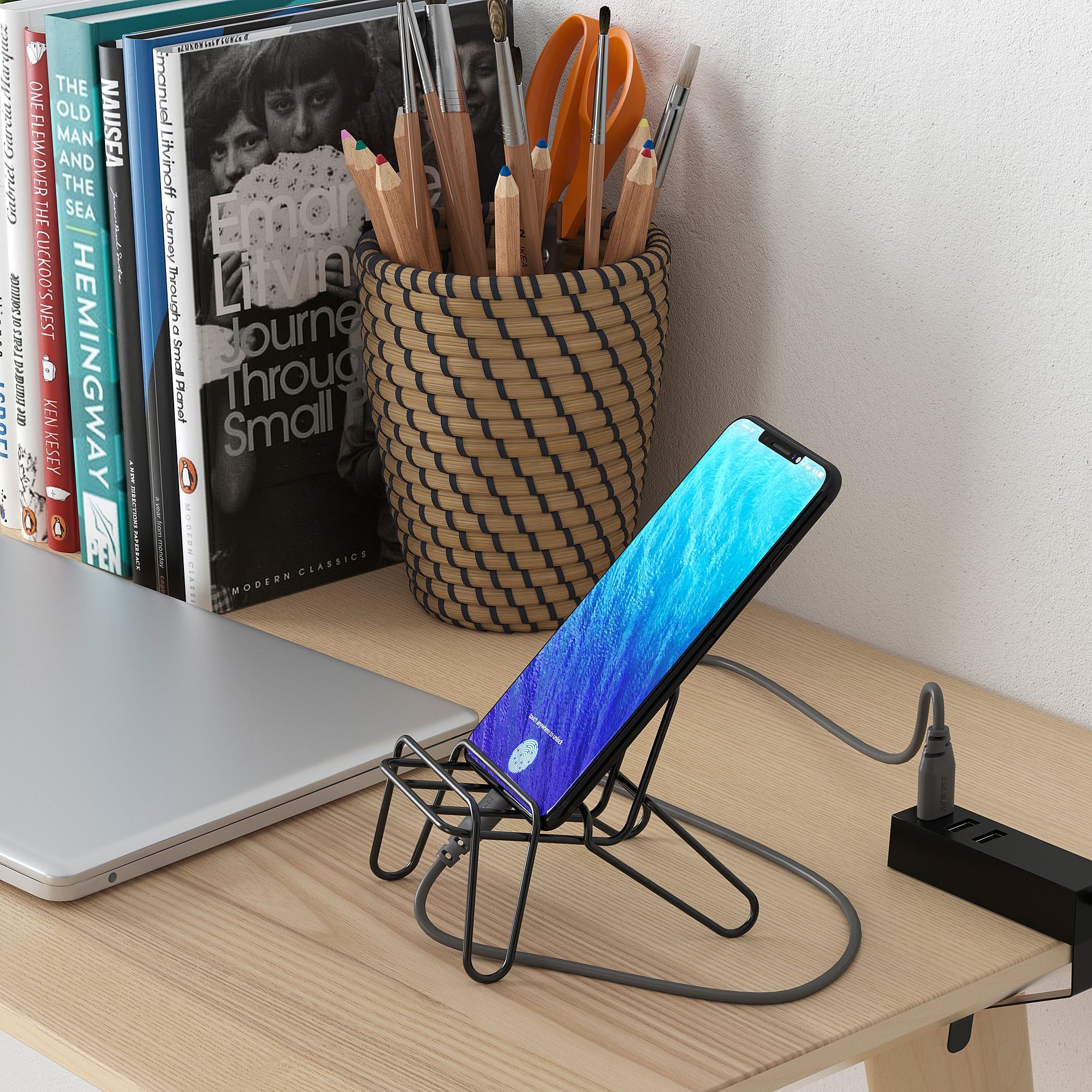 KRUBBET IKEA Подставка для мобильного телефона, черный