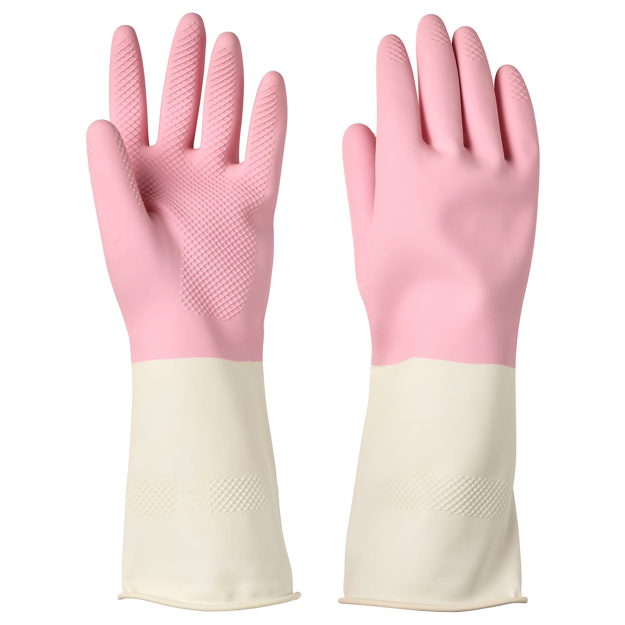 RINNIG IKEA Хозяйственные перчатки, розовый, S, 2 шт.  (ТОВАР ВЫШЕЛ ИЗ АССОРТИМЕНТА)