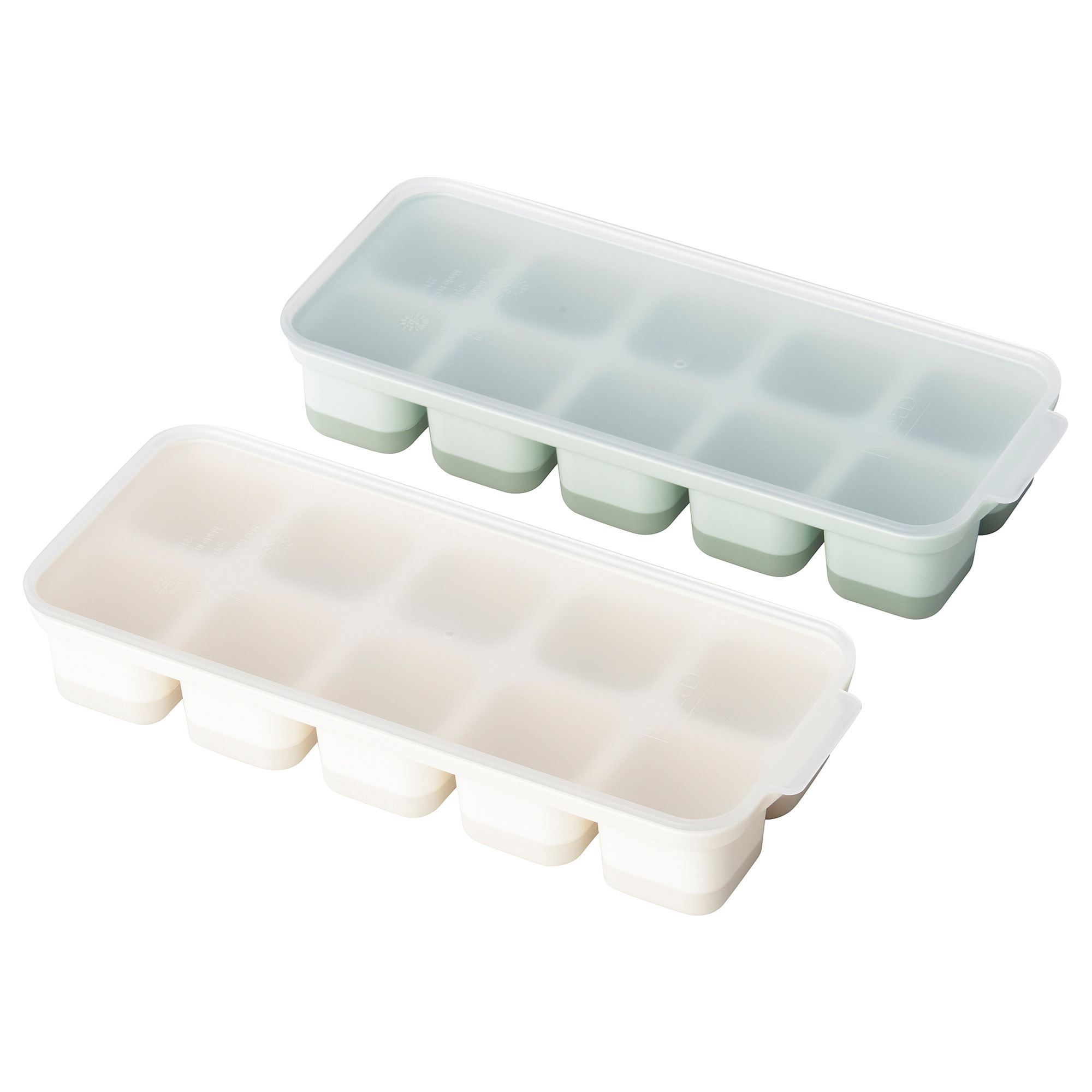SPJUTROCKA IKEA Формочка для льда с крышкой, разные цвета, 2 шт.