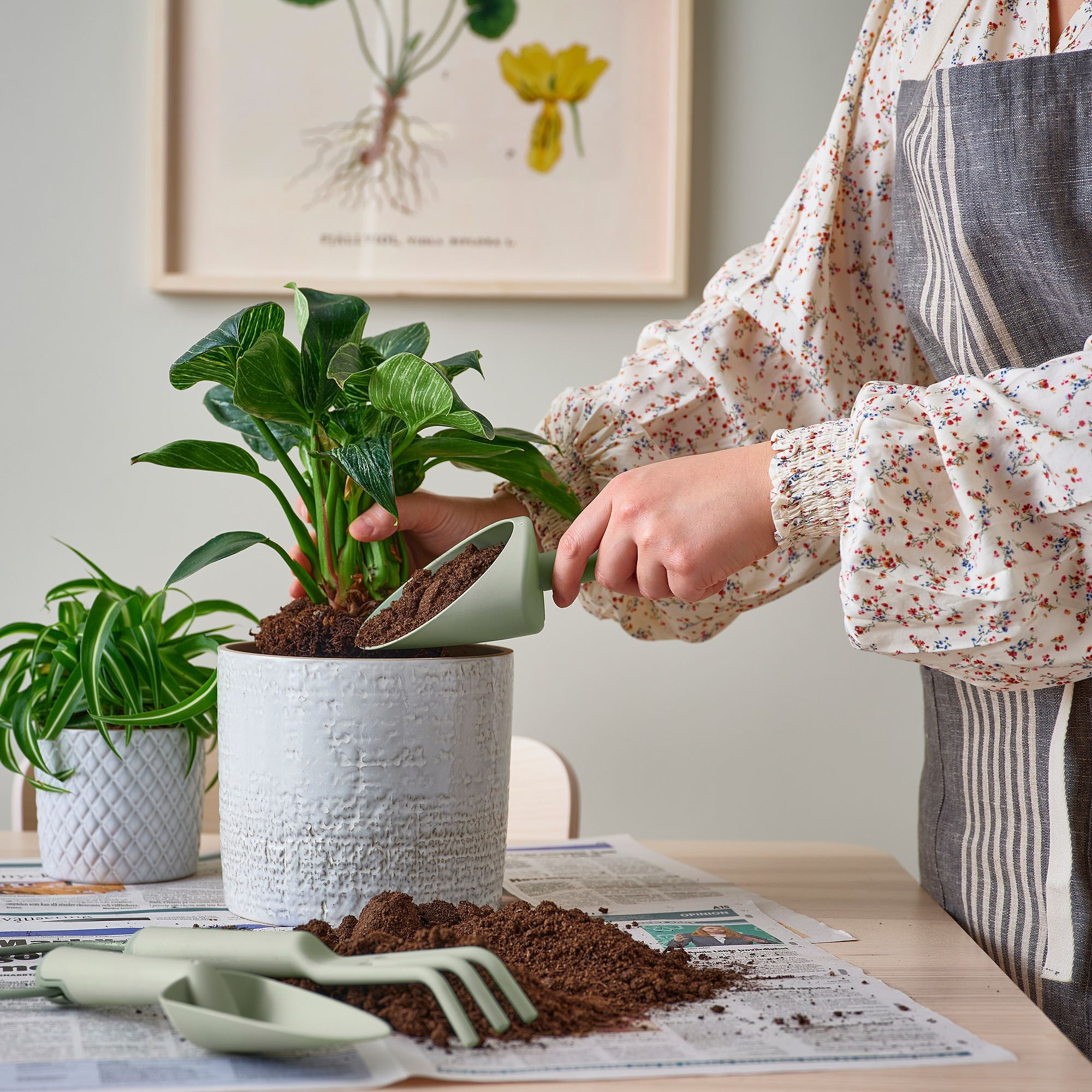 GRASMARO IKEA Набор садовых инструментов, 3 предм, светло-зеленый  (ТОВАР ВЫШЕЛ ИЗ АССОРТИМЕНТА)