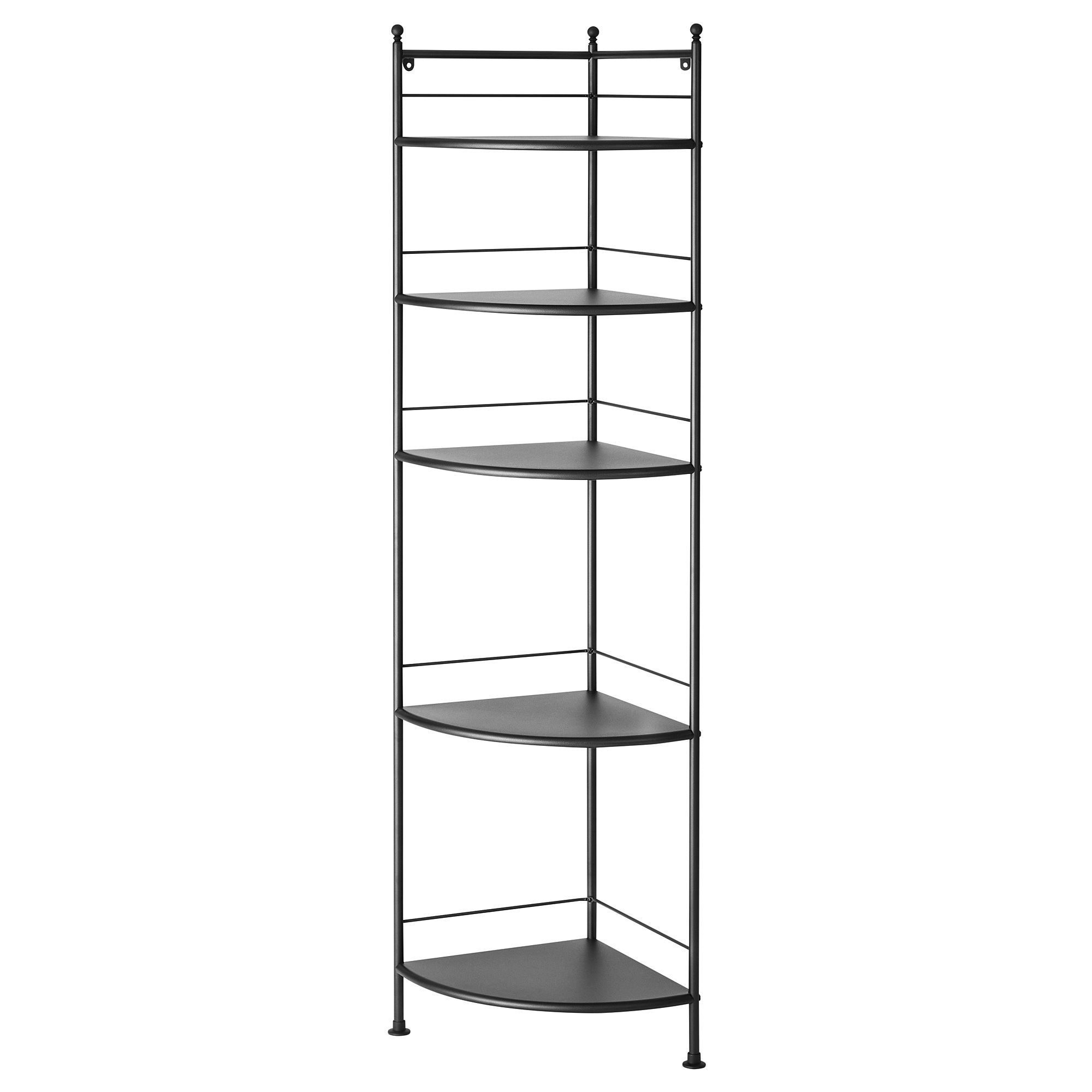 FROSJON IKEA Стеллаж угловой, черный, 35x156 см