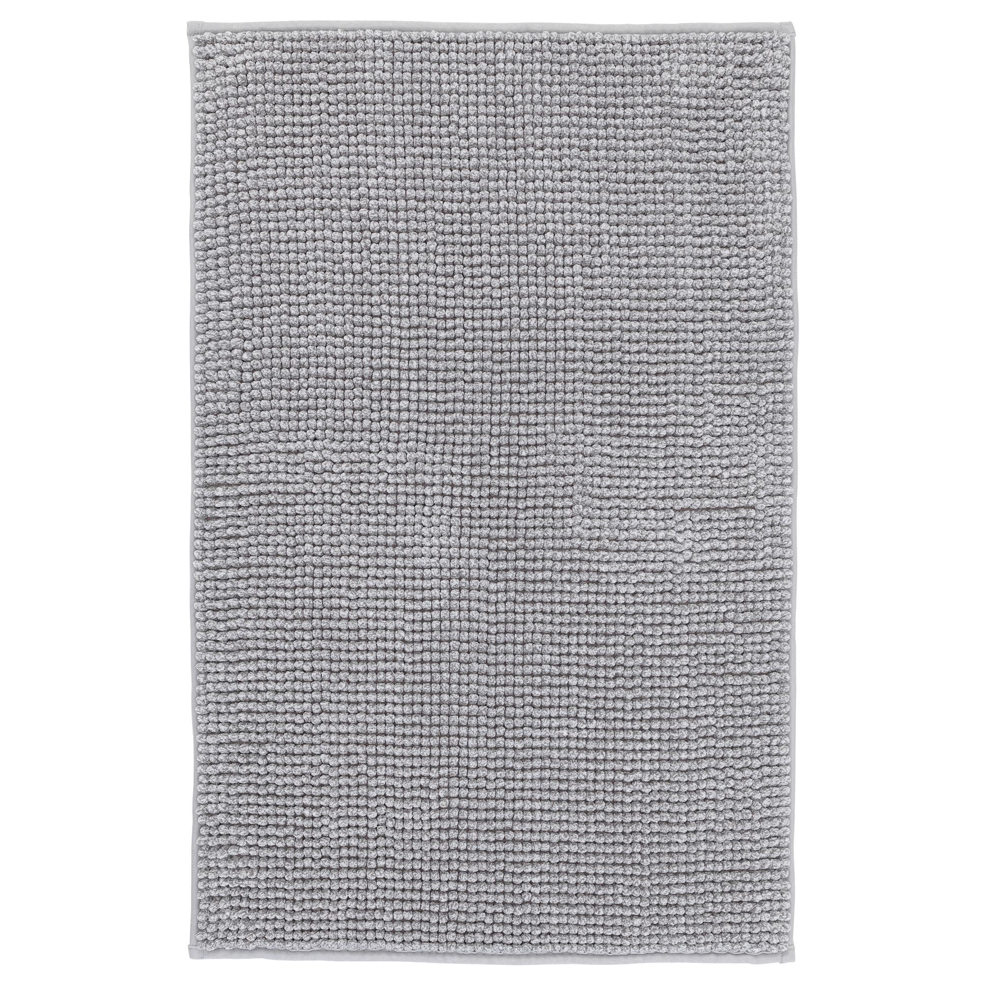 TOFTBO IKEA Коврик для ванной, серо-белый меланж, 50x80 см