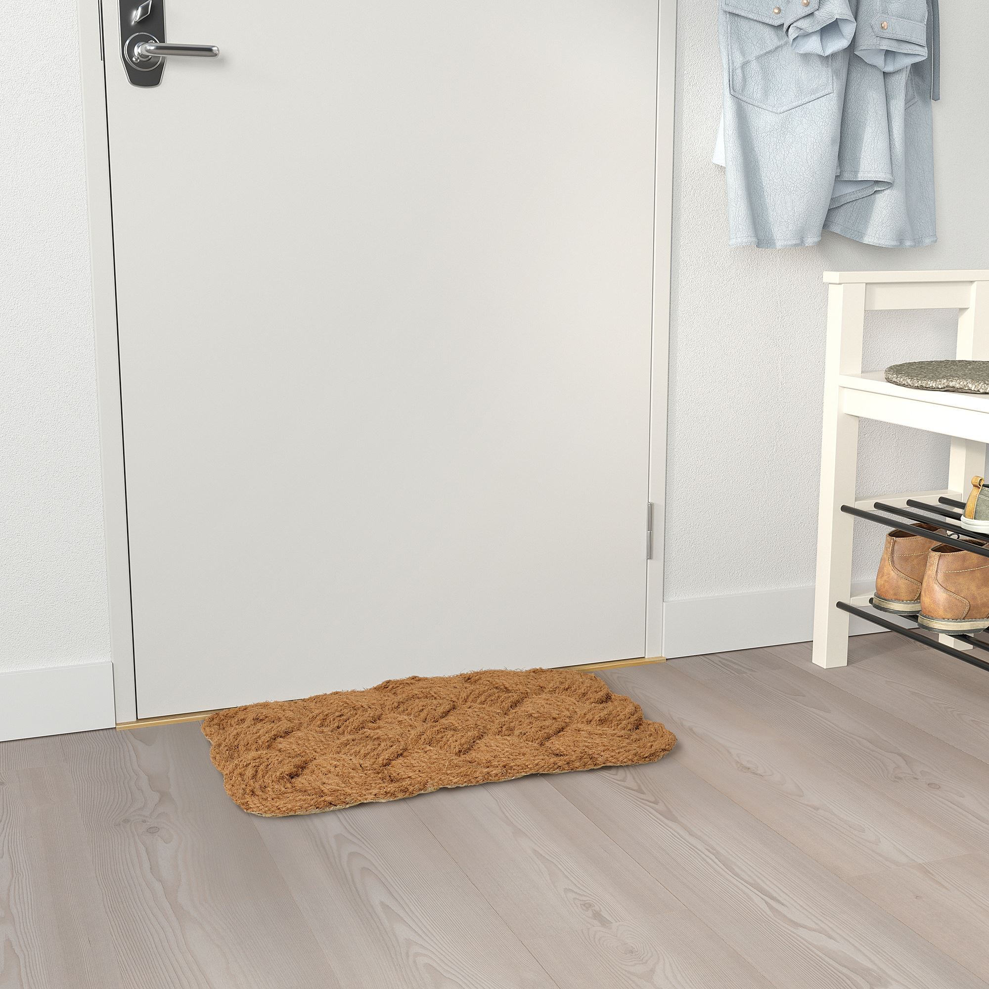 STAVREBY IKEA Придверный коврик, ручная работа, 40x60 см