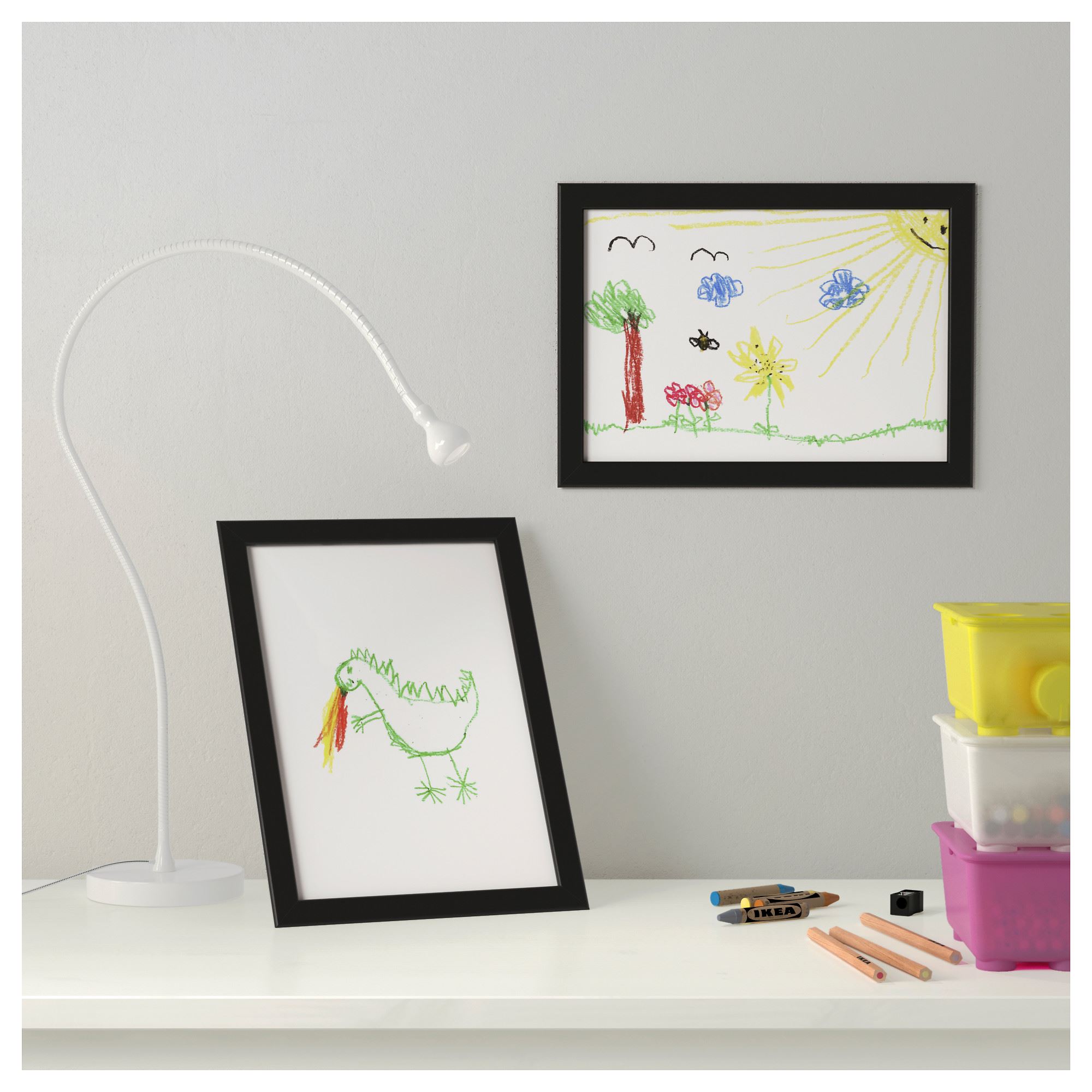 FISKBO IKEA Рамка для фото, чёрный, 21x30 см