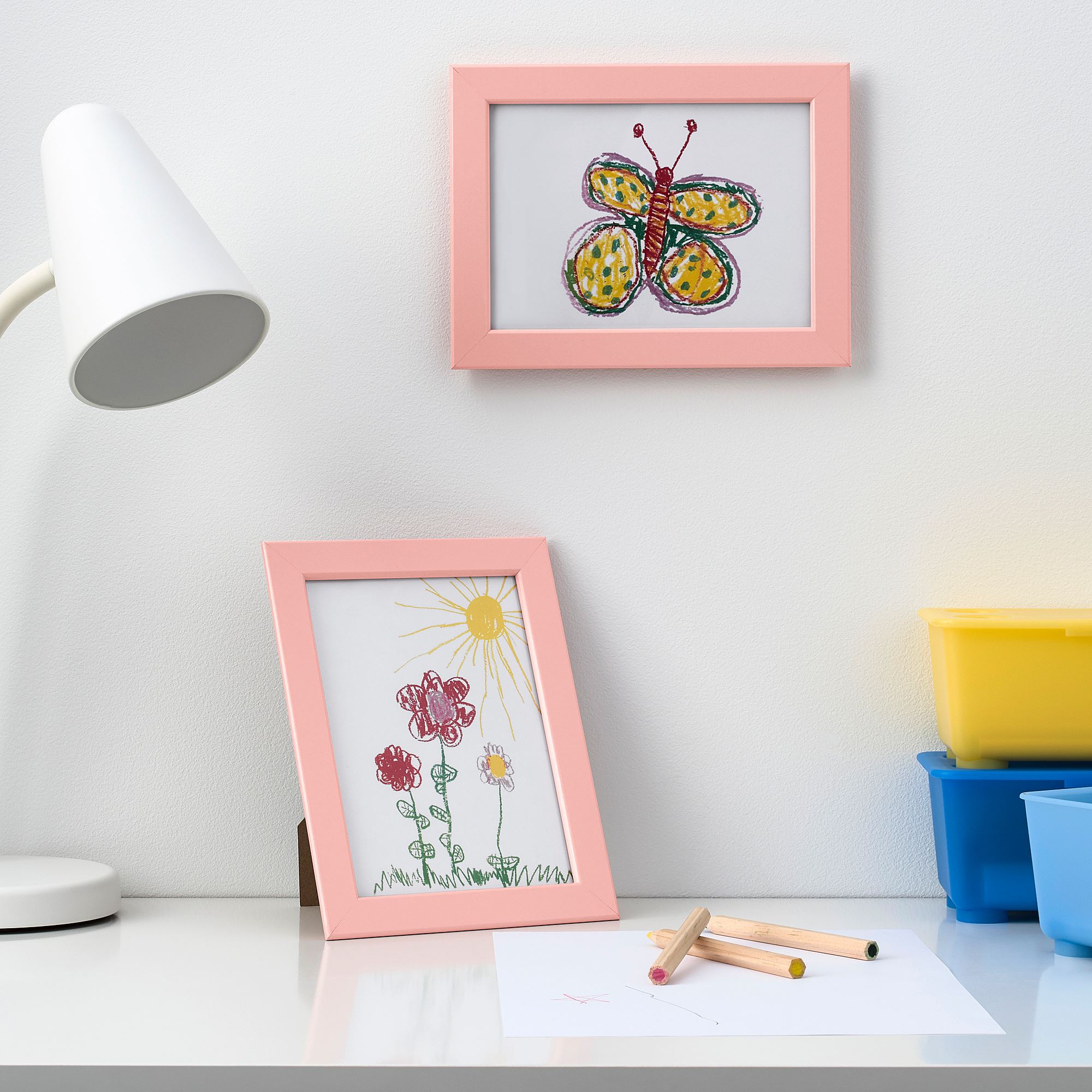 FISKBO IKEA Рамка для фото, розовый, 13x18 см  (ТОВАР ВЫШЕЛ ИЗ АССОРТИМЕНТА)