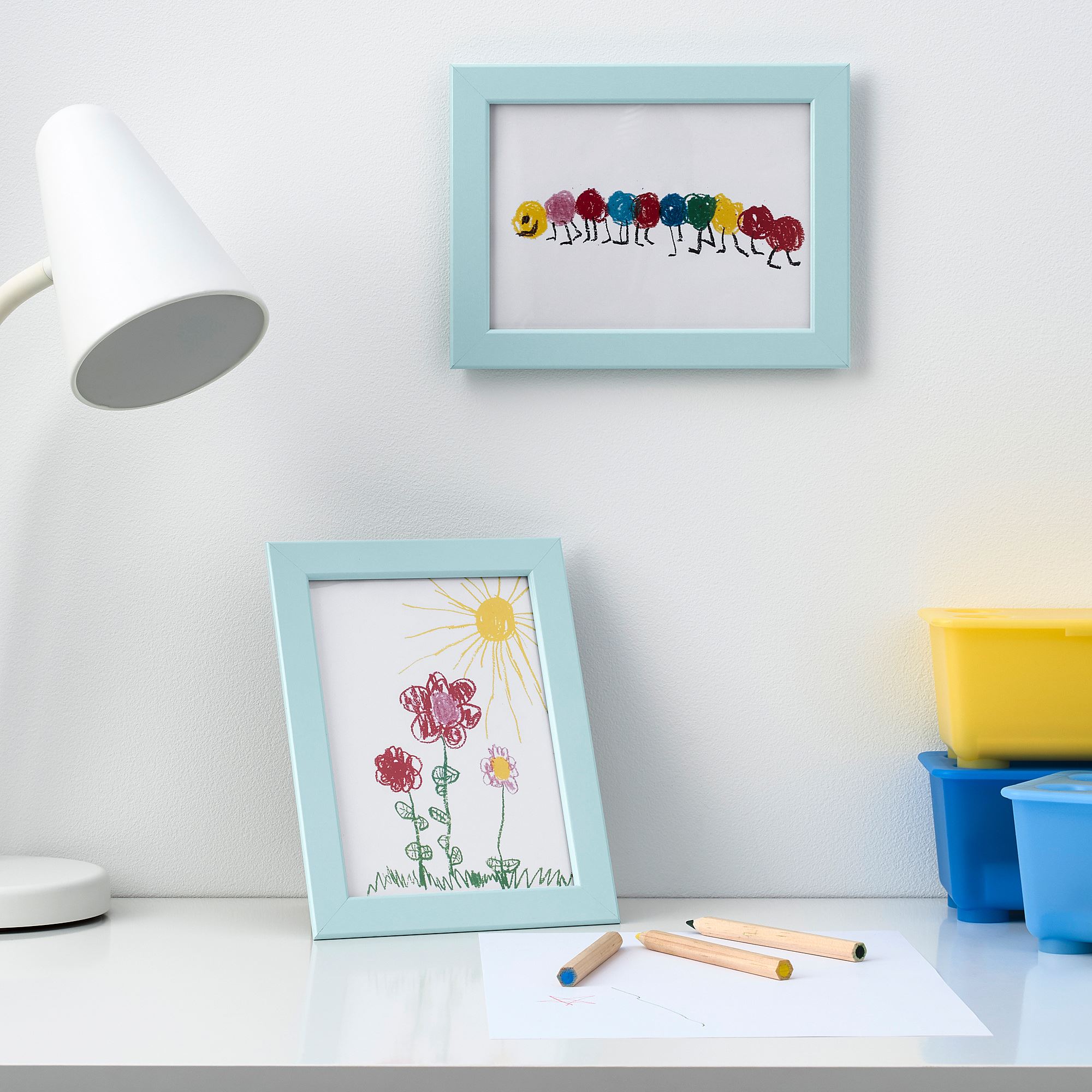 FISKBO IKEA Рамка для фото, голубой, 13x18 см  (ТОВАР ВЫШЕЛ ИЗ АССОРТИМЕНТА)