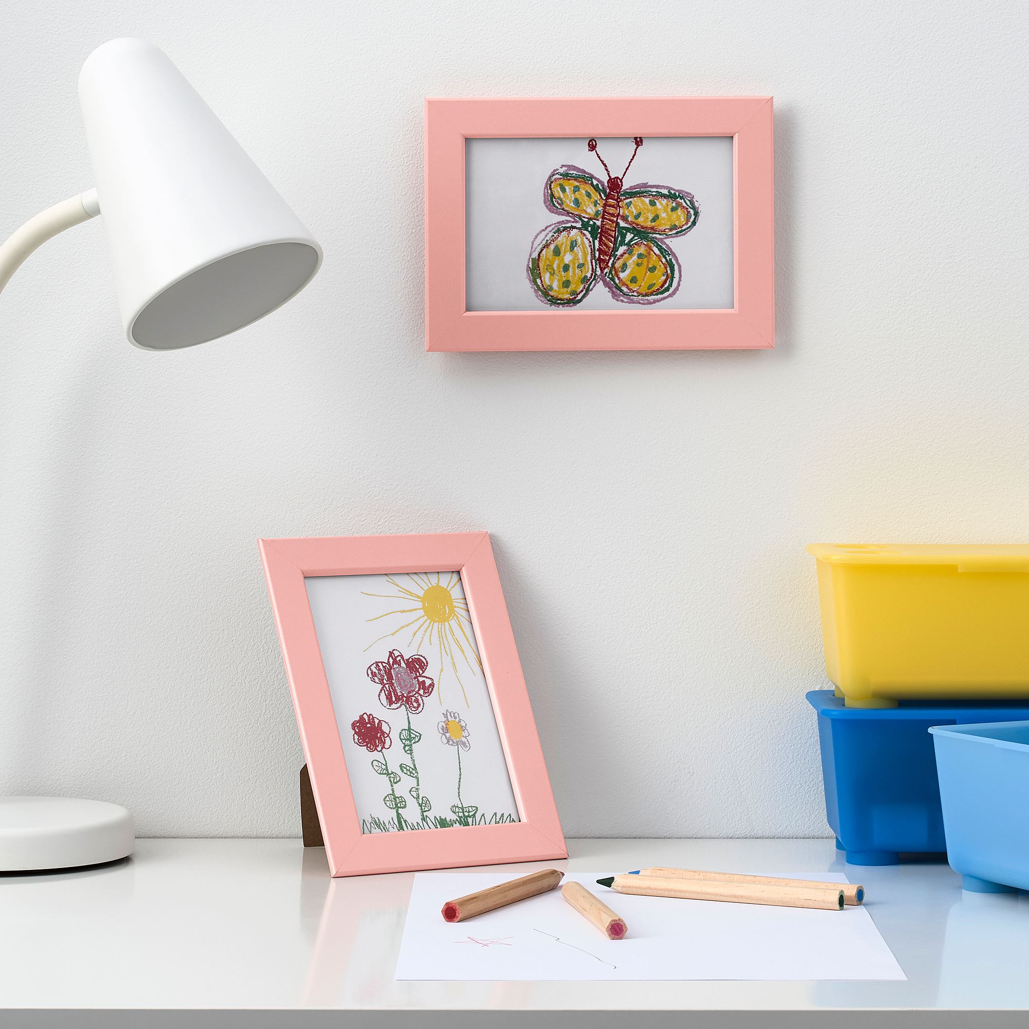 FISKBO IKEA Рамка для фото, розовый, 10x15 см  (ТОВАР ВЫШЕЛ ИЗ АССОРТИМЕНТА)