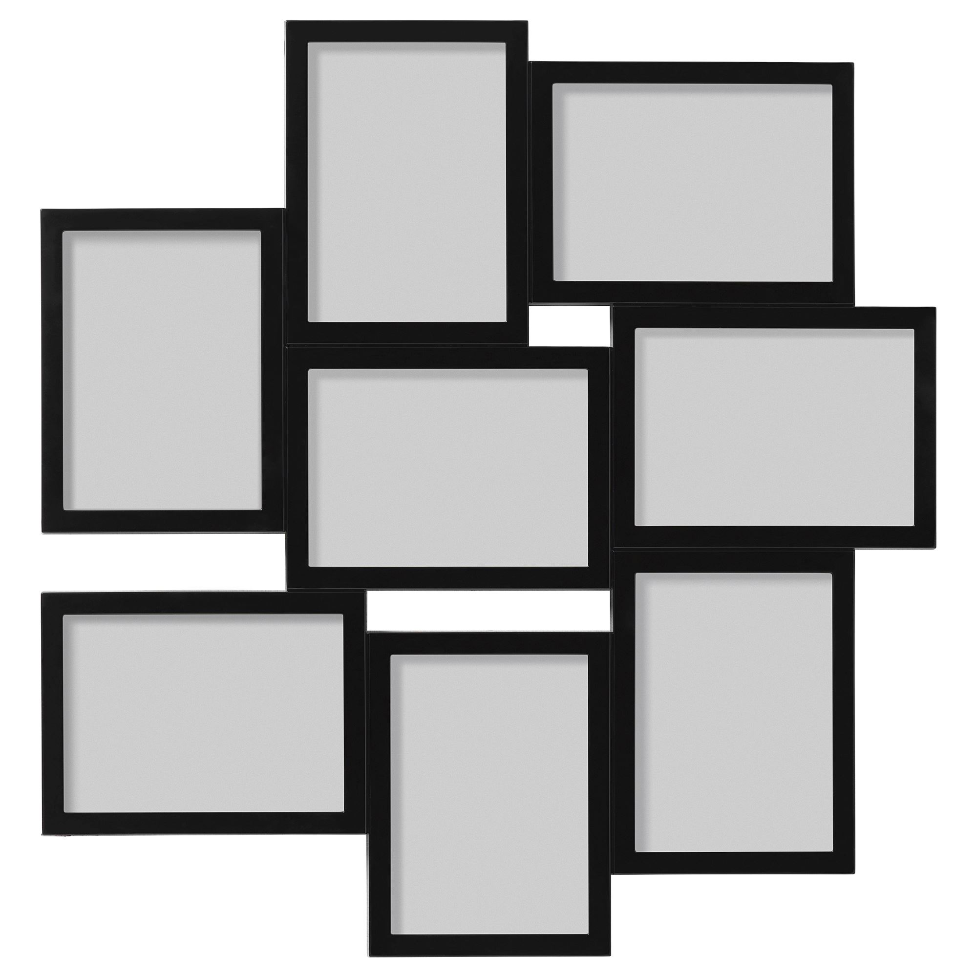 VAXBO IKEA Рамка для коллажа на 8 фото , чёрный, 13x18 см