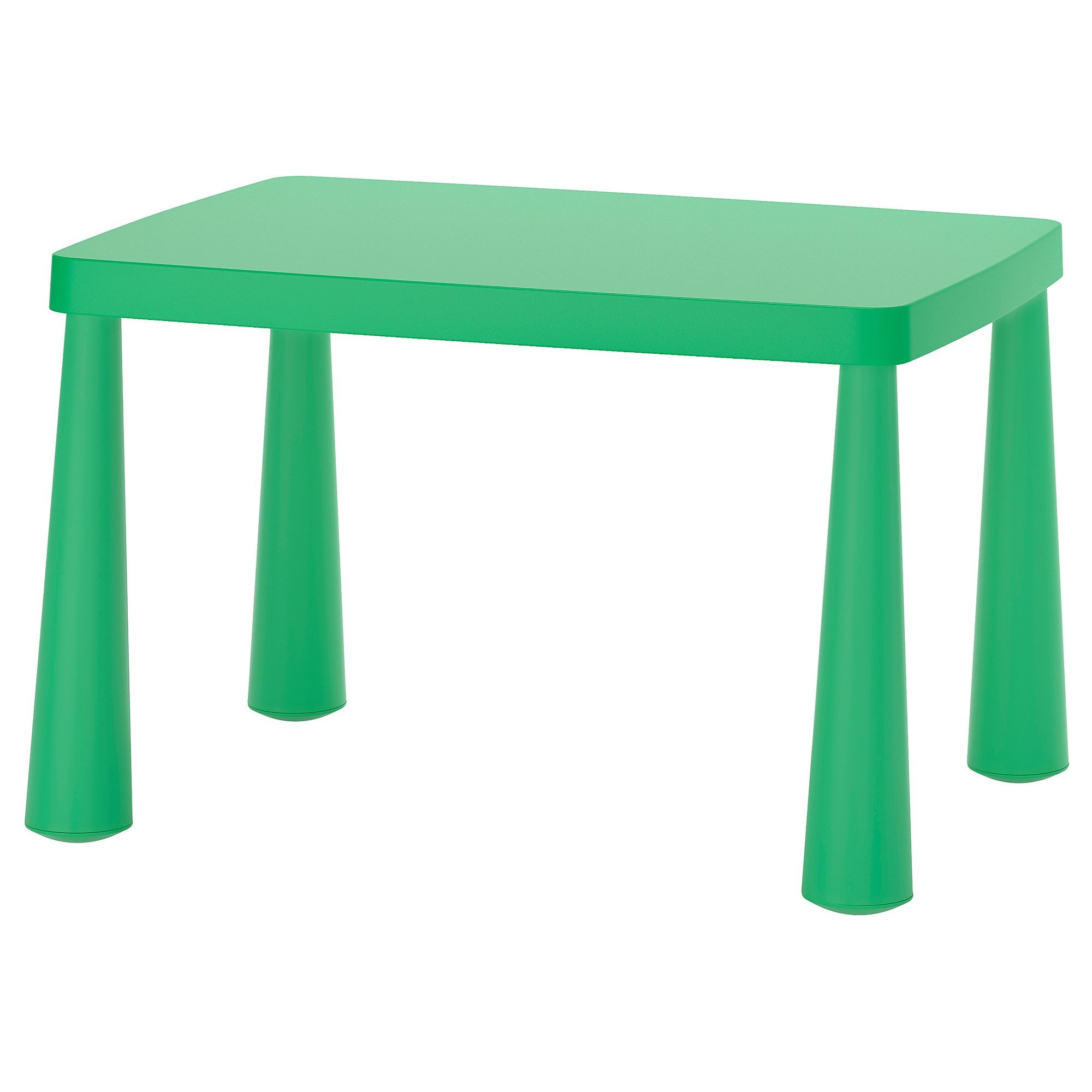 MAMMUT IKEA Стол детский, для дома/улицы, ярко-зеленый, 77x55 см