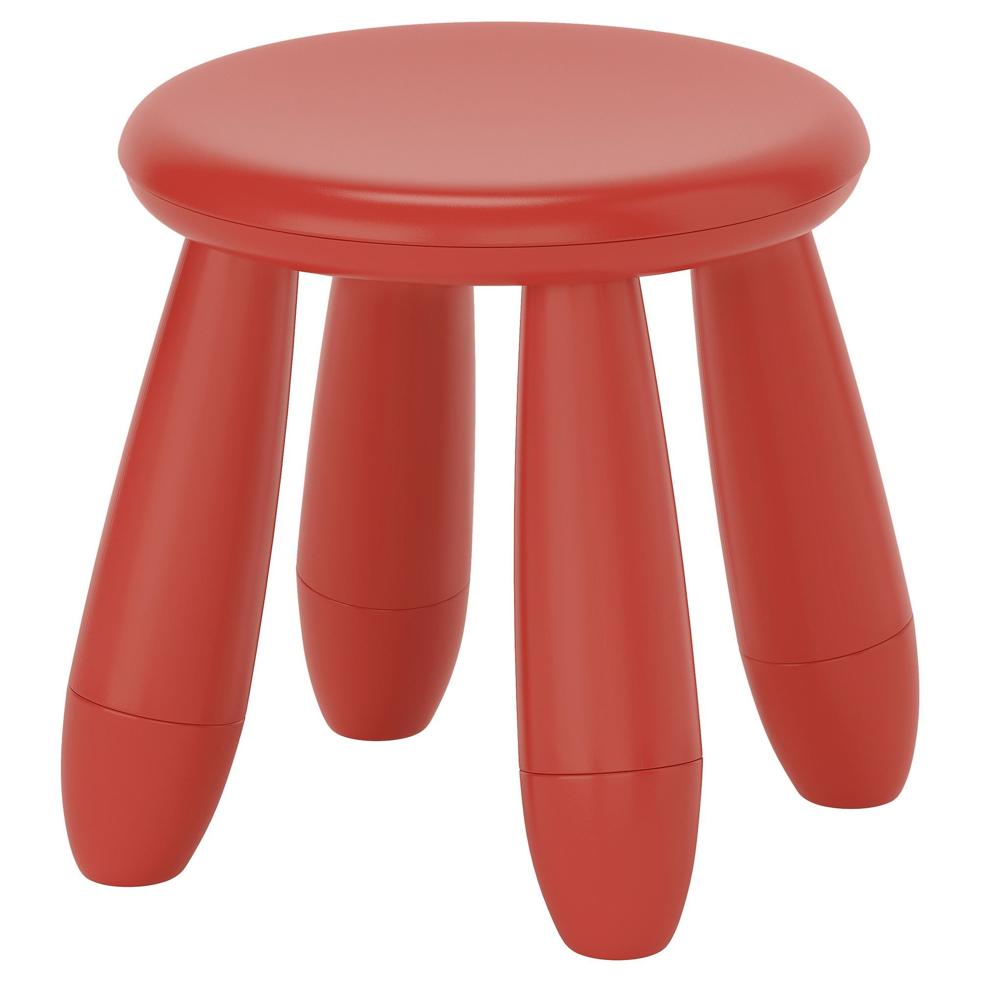 MAMMUT IKEA Табурет детский, д/дома/улицы, красный