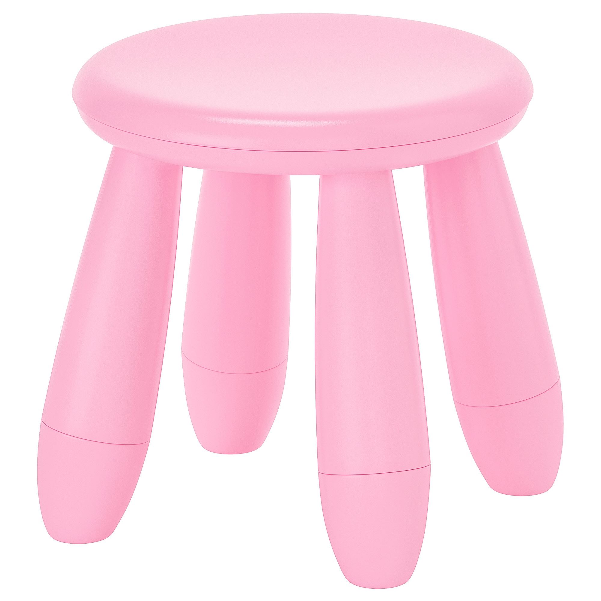 MAMMUT IKEA Табурет детский, д/дома/улицы, розовый