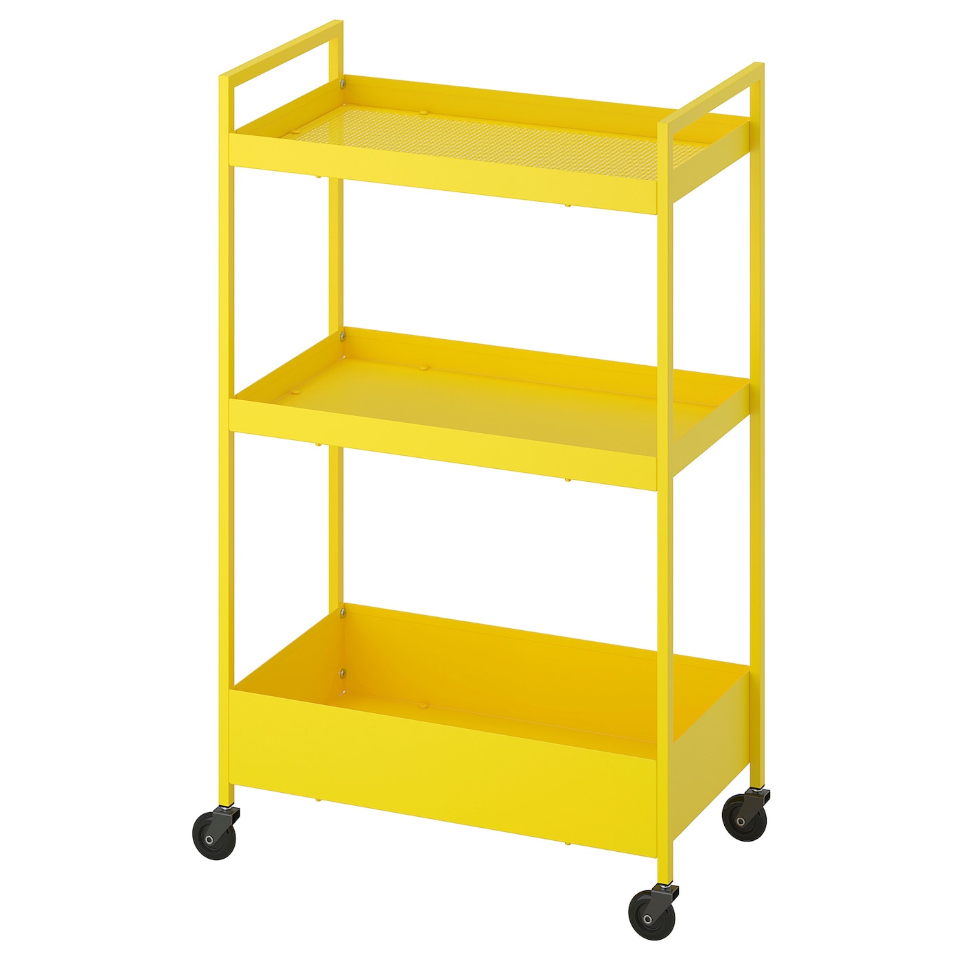 NISSAFORS IKEA Тележка, жёлтый, 50.5x30x83 см