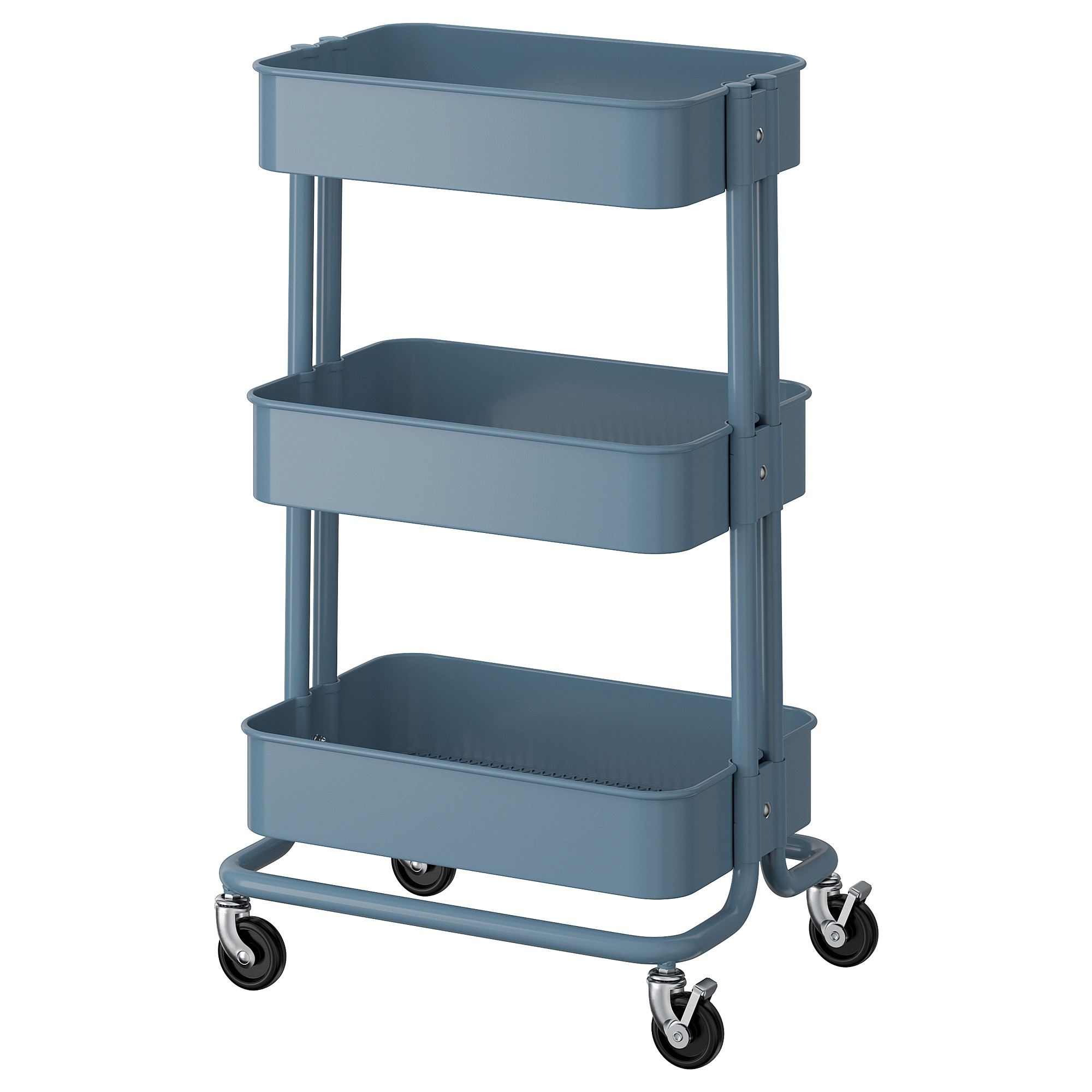 RASKOG IKEA Тележка, серо-голубой 35x45x77 см