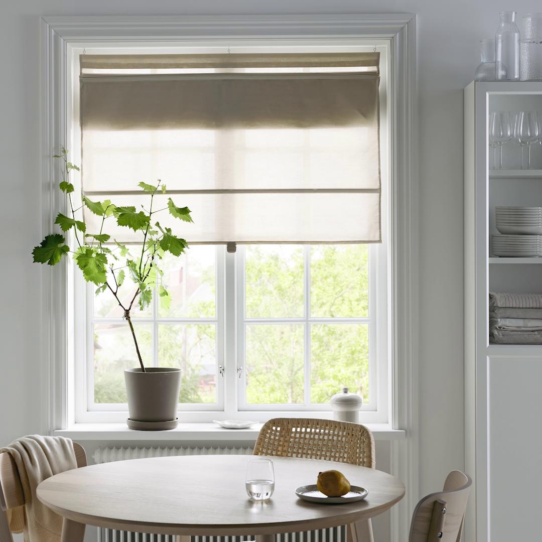 RINGBLOMMA IKEA Римская штора, бежевый, 120x160 см