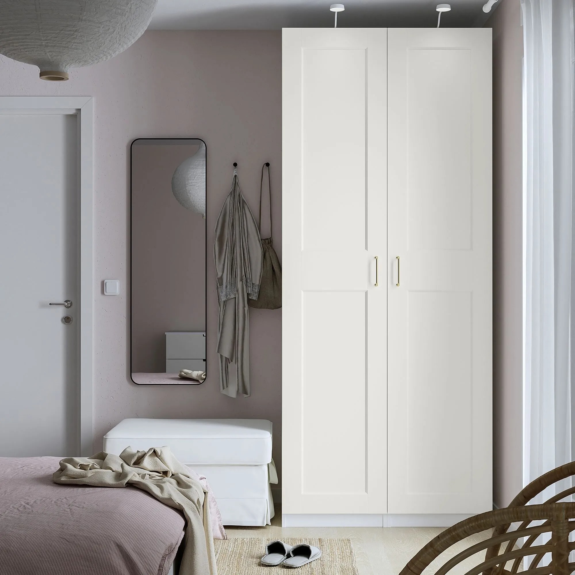 GRIMO IKEA Дверь, белый, 50x229 см