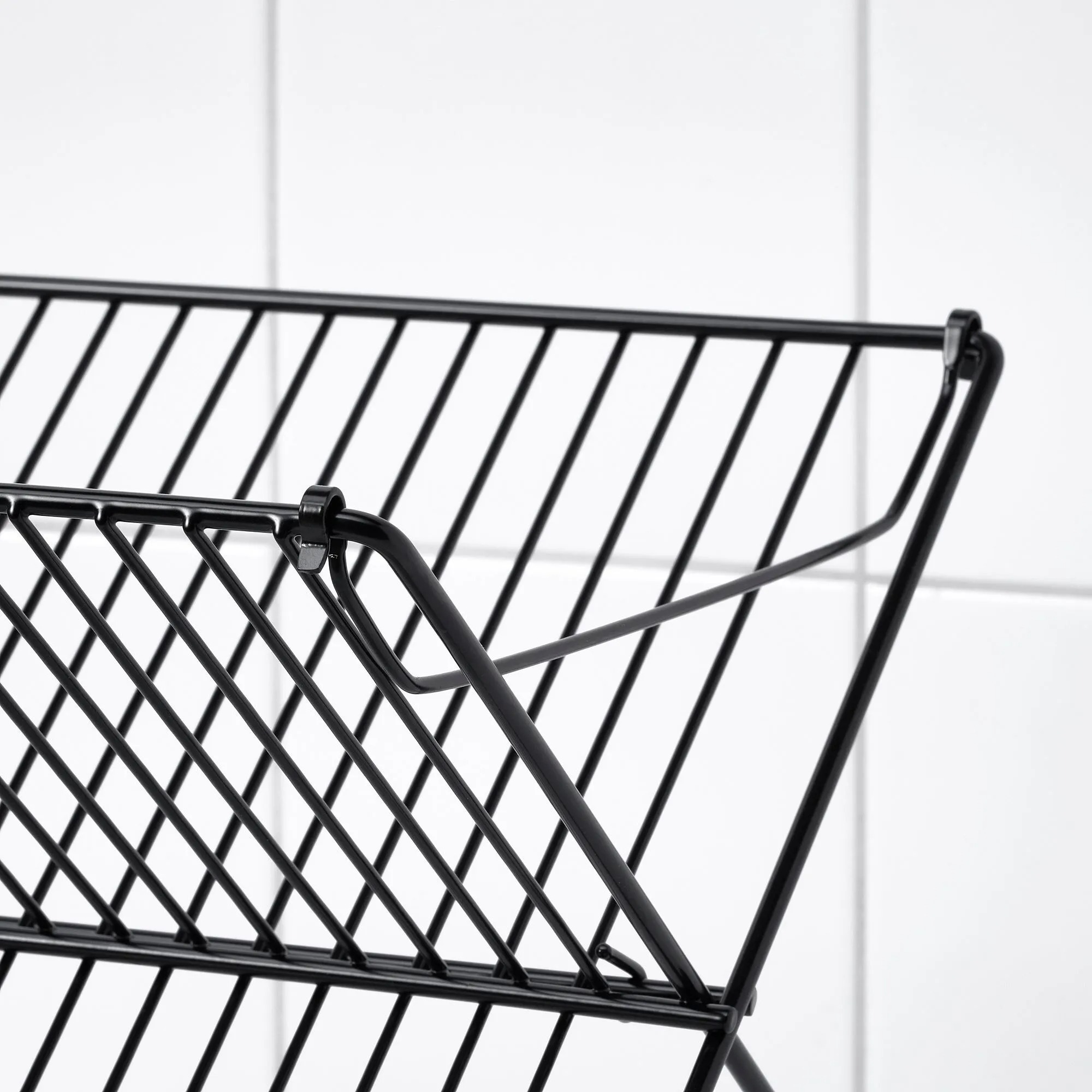 KVOT IKEA Сушилка посудная, 29x48 см, чёрный