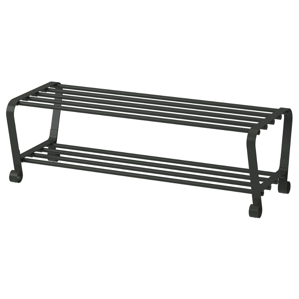PORTIS IKEA полка для обуви, черный, 90x34x28 см