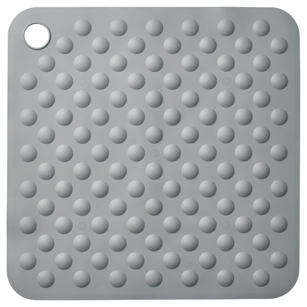 TANGEFLO IKEA Коврик для душа, серый, 50x50 см