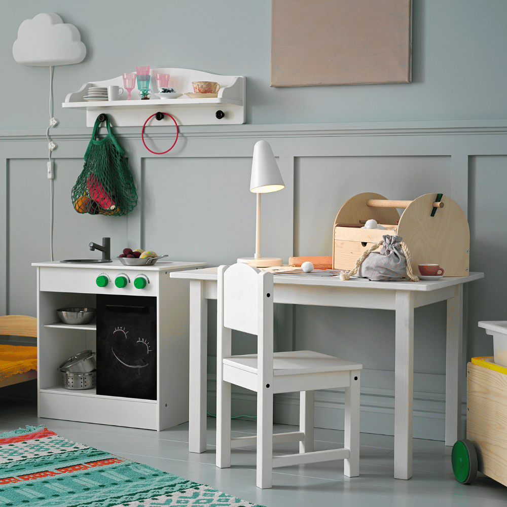 SUNDVIK IKEA Стол детский, белый, 76x50 см