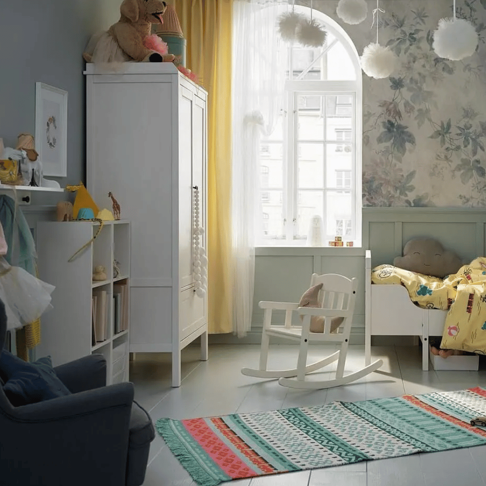 SUNDVIK IKEA Детское кресло-качалка, белое