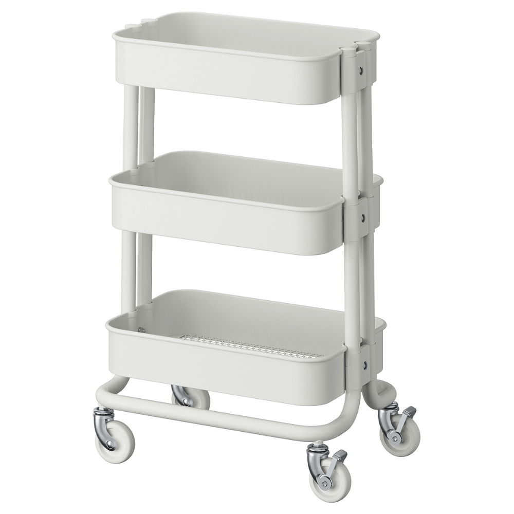 RASKOG IKEA Тележка, белый, 28x38x61 см
