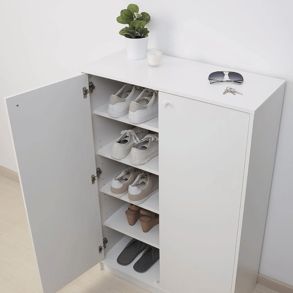 KLEPPSTAD IKEA Шкаф для обуви, система хранения, белый, 80x35x117 см