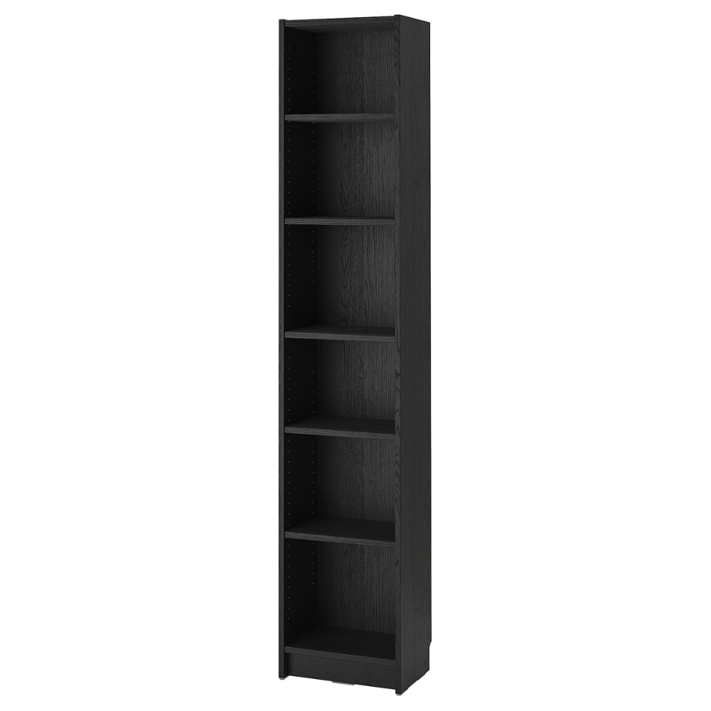 BILLY IKEA Стеллаж, черный, 40x28x202 см