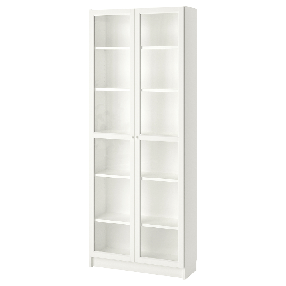 BILLY/OXBERG IKEA Стеллаж, белый, 80x30x202 см