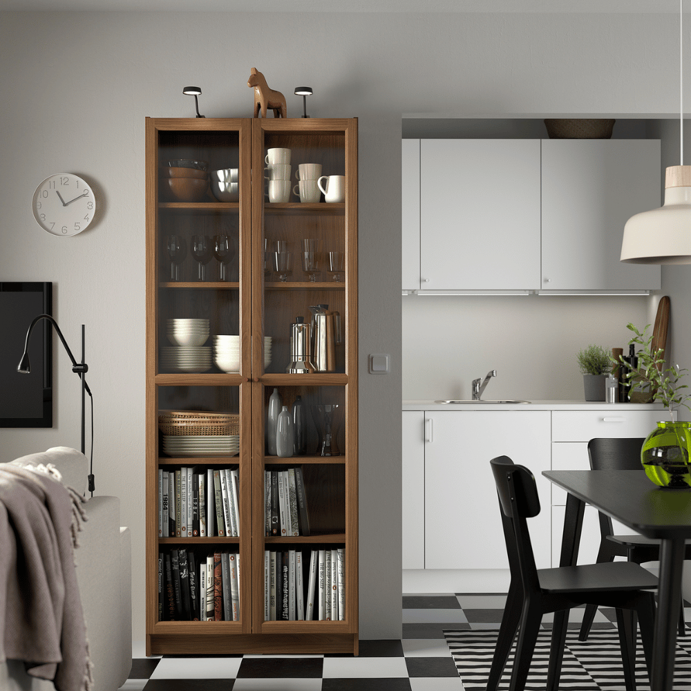 BILLY/OXBERG IKEA Стеллаж, светло - коричневый, 80x30x202 см