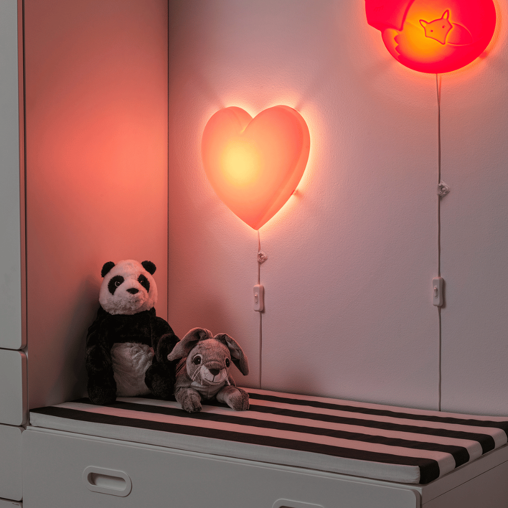 UPPLYST IKEA Бра, светодиодный, сердце розовый