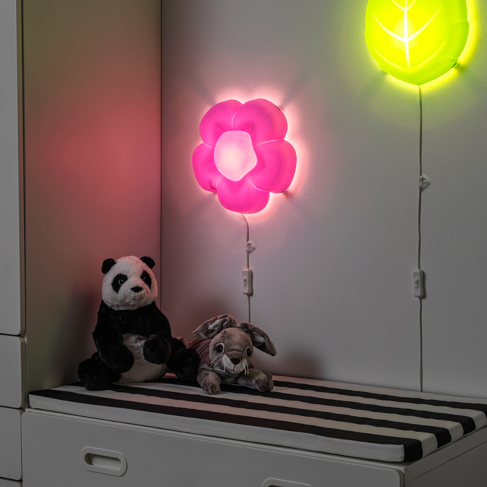 UPPLYST IKEA Бра, светодиодный, цветок сиреневый