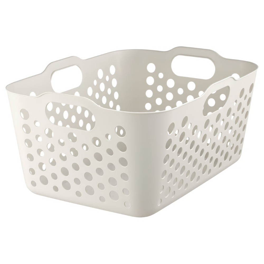 SLIBB IKEA Корзина для белья, белая, 38 л