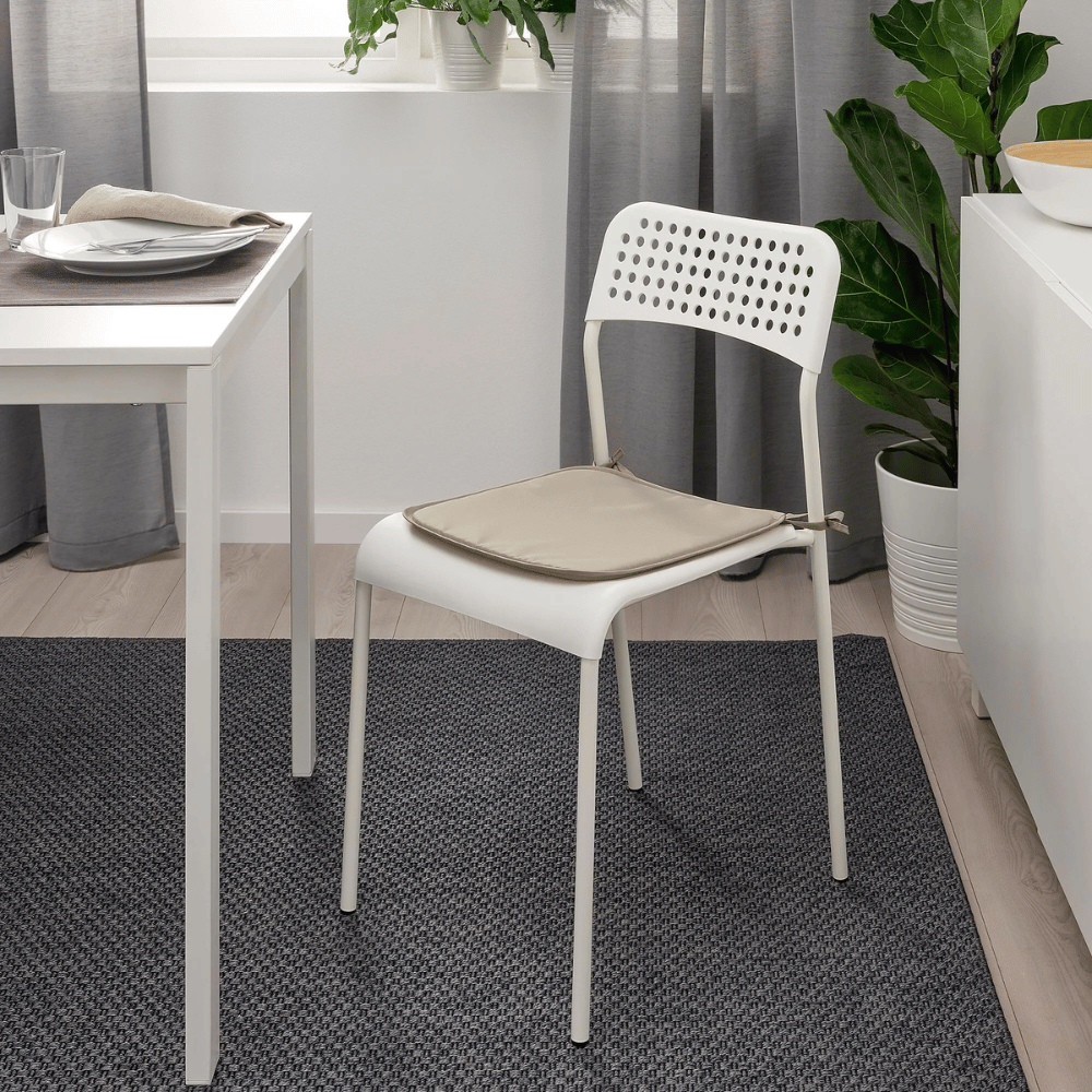 BRAMON IKEA Подушка на стул, серо-бежевый д/дома/улицы, 34x34x1.0 см